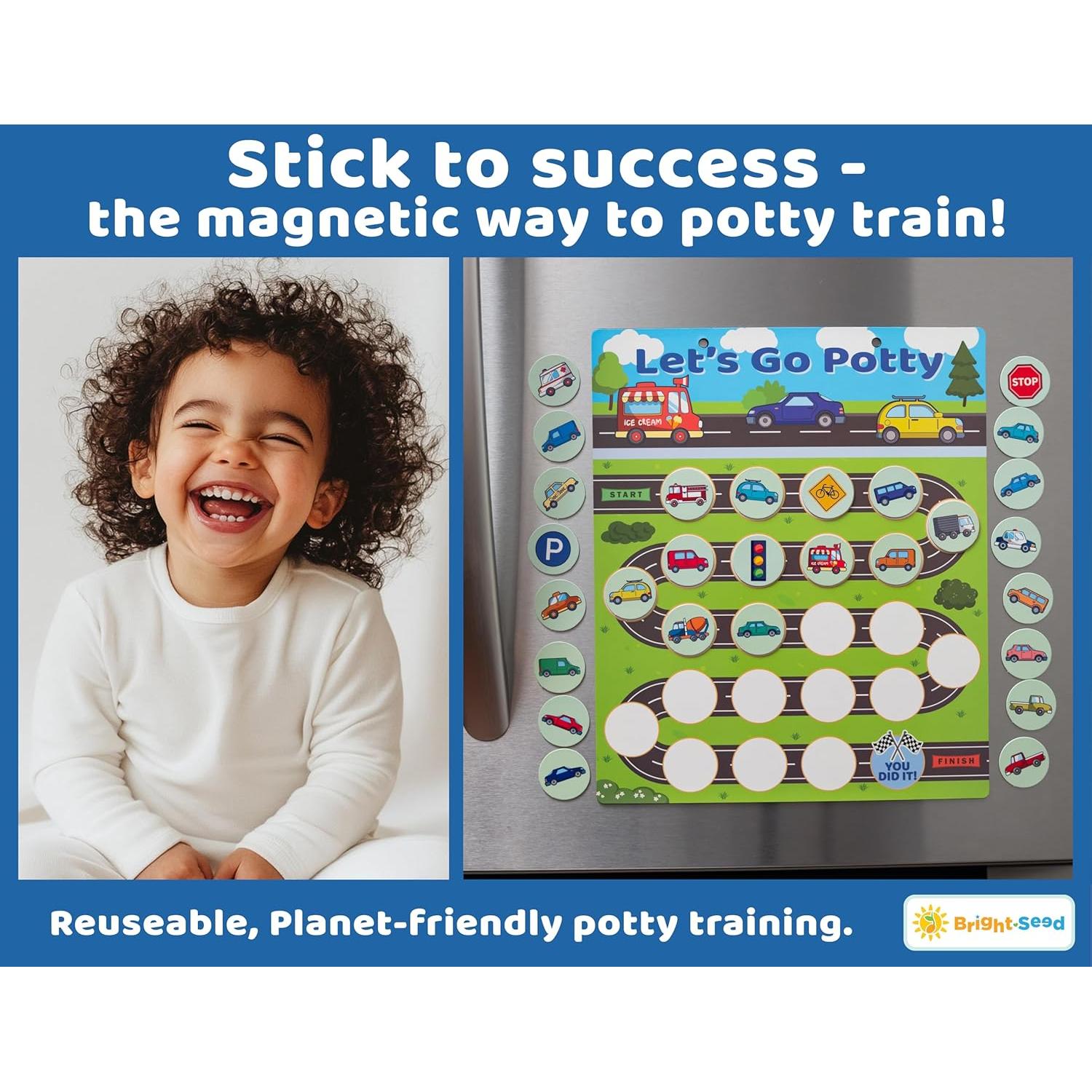 Gráfico Magnético de Entrenamiento de Baño Bright Seed 30x25 cm