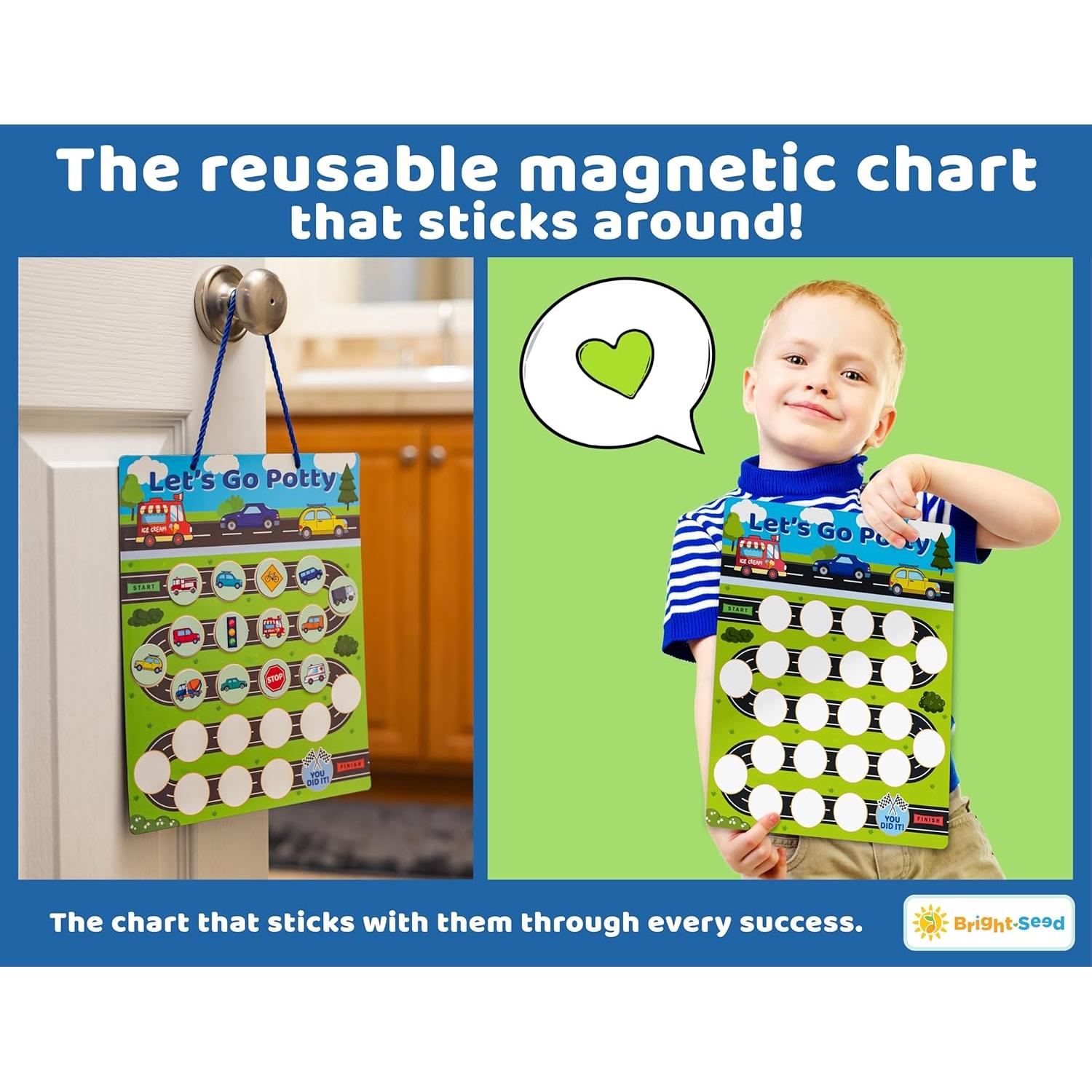 Gráfico Magnético de Entrenamiento de Baño Bright Seed 30x25 cm