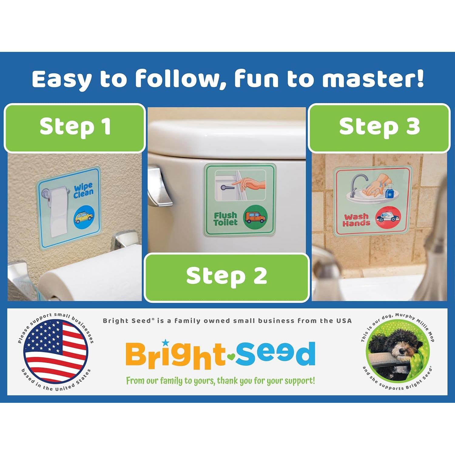 Gráfico Magnético de Entrenamiento de Baño Bright Seed 30x25 cm