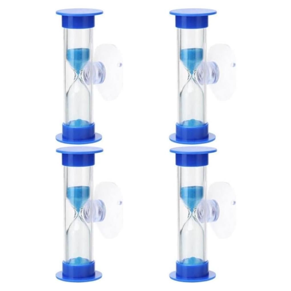 Juego de 4 Temporizadores de Arena Azul Jinshining 2 Minutos