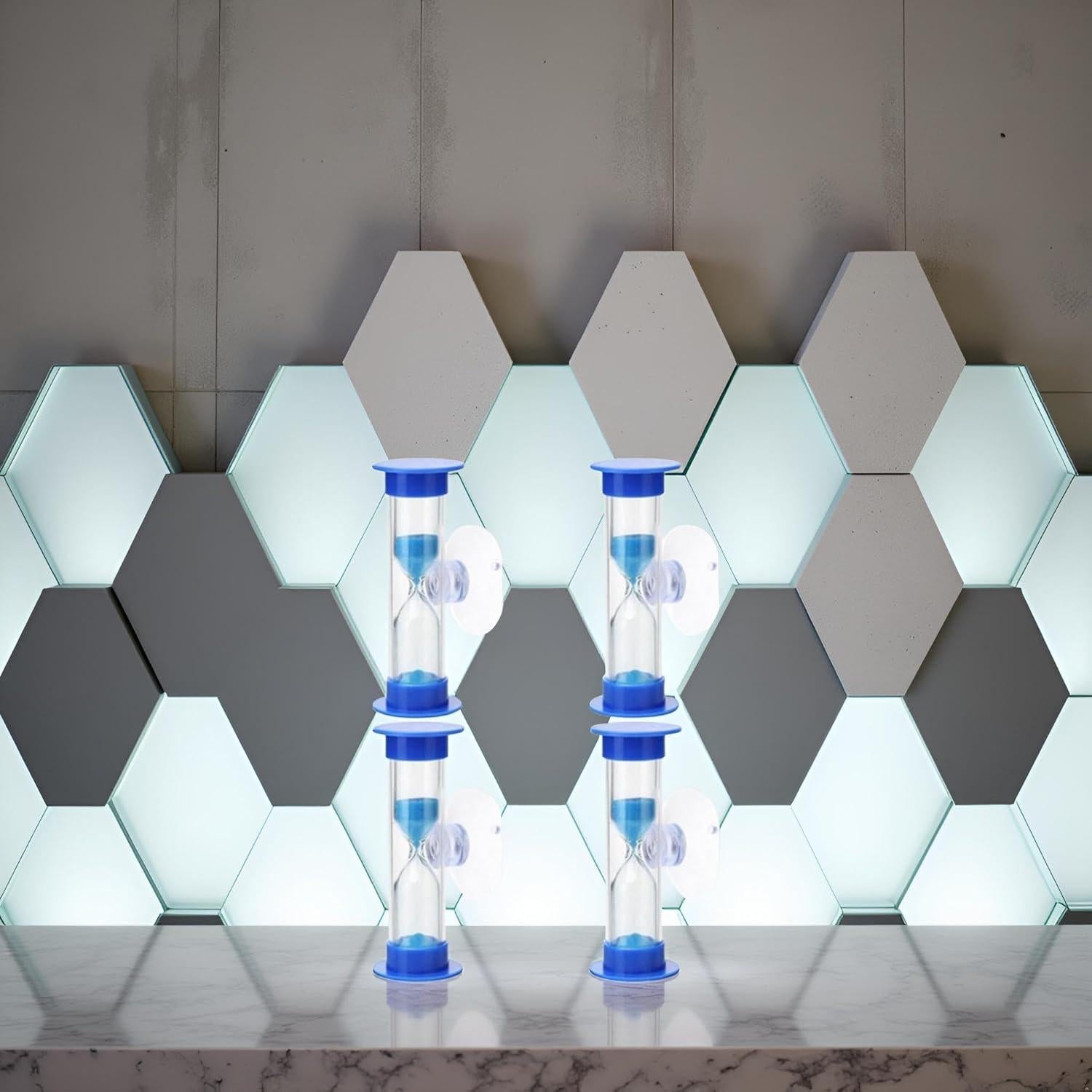 Juego de 4 Temporizadores de Arena Azul Jinshining 2 Minutos