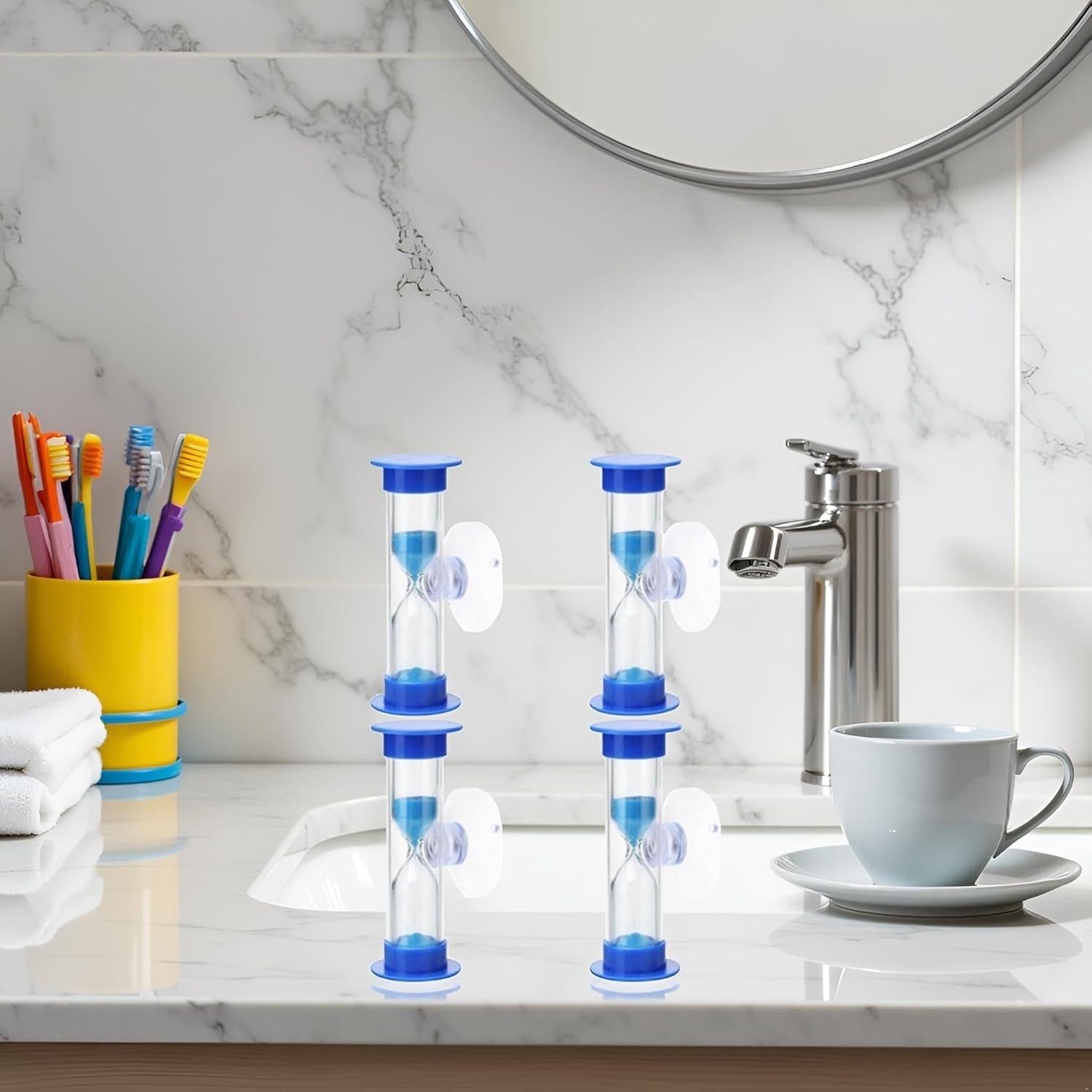 Juego de 4 Temporizadores de Arena Azul Jinshining 2 Minutos