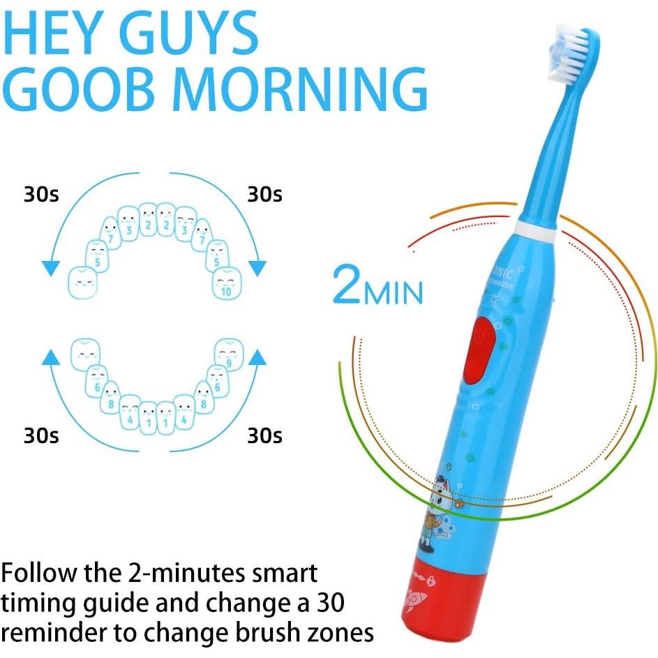 Cepillo de Dientes Eléctrico Sonic OJV 8630 para Niños Azul