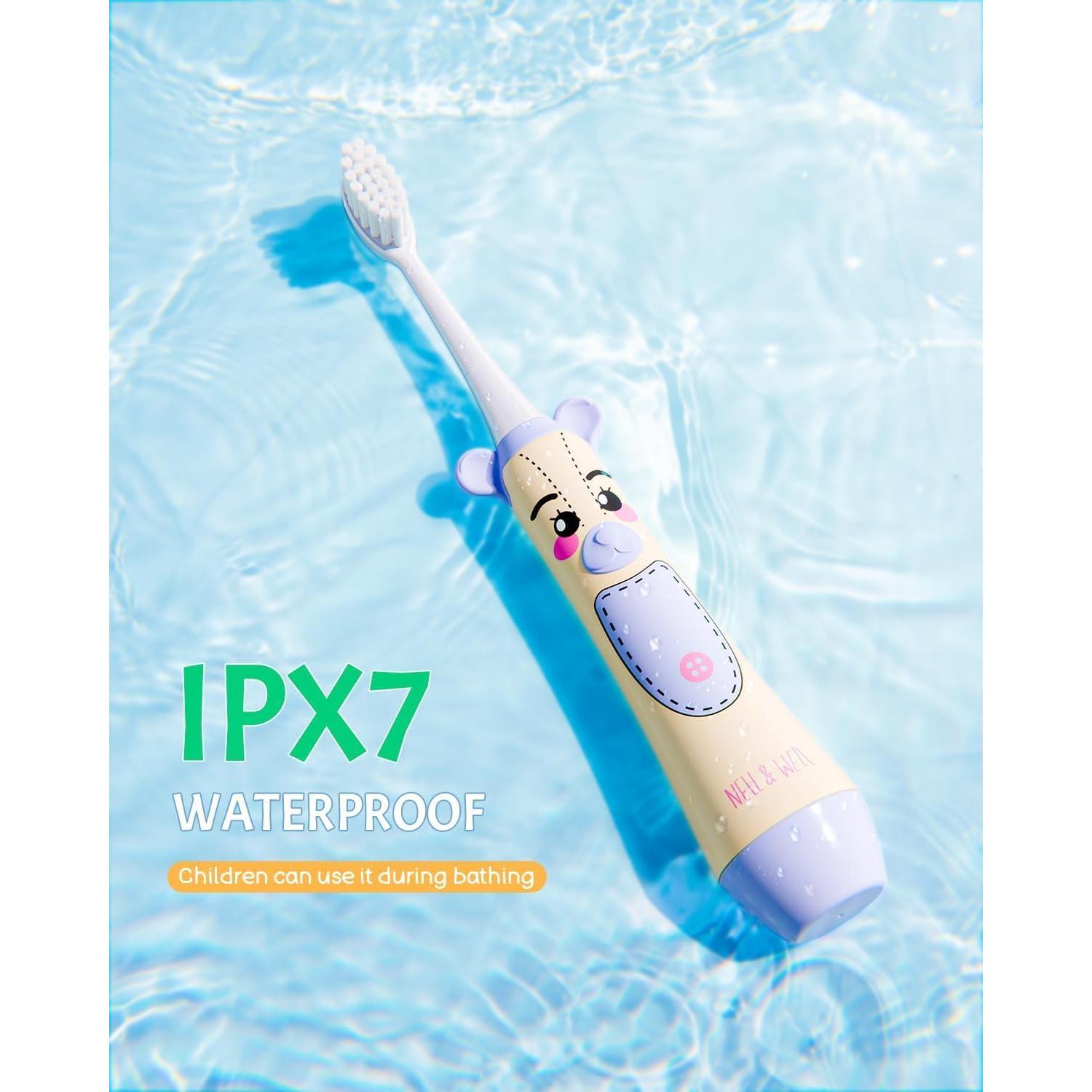 Cepillo de Dientes Eléctrico NELL&WELL para Niños IPX7