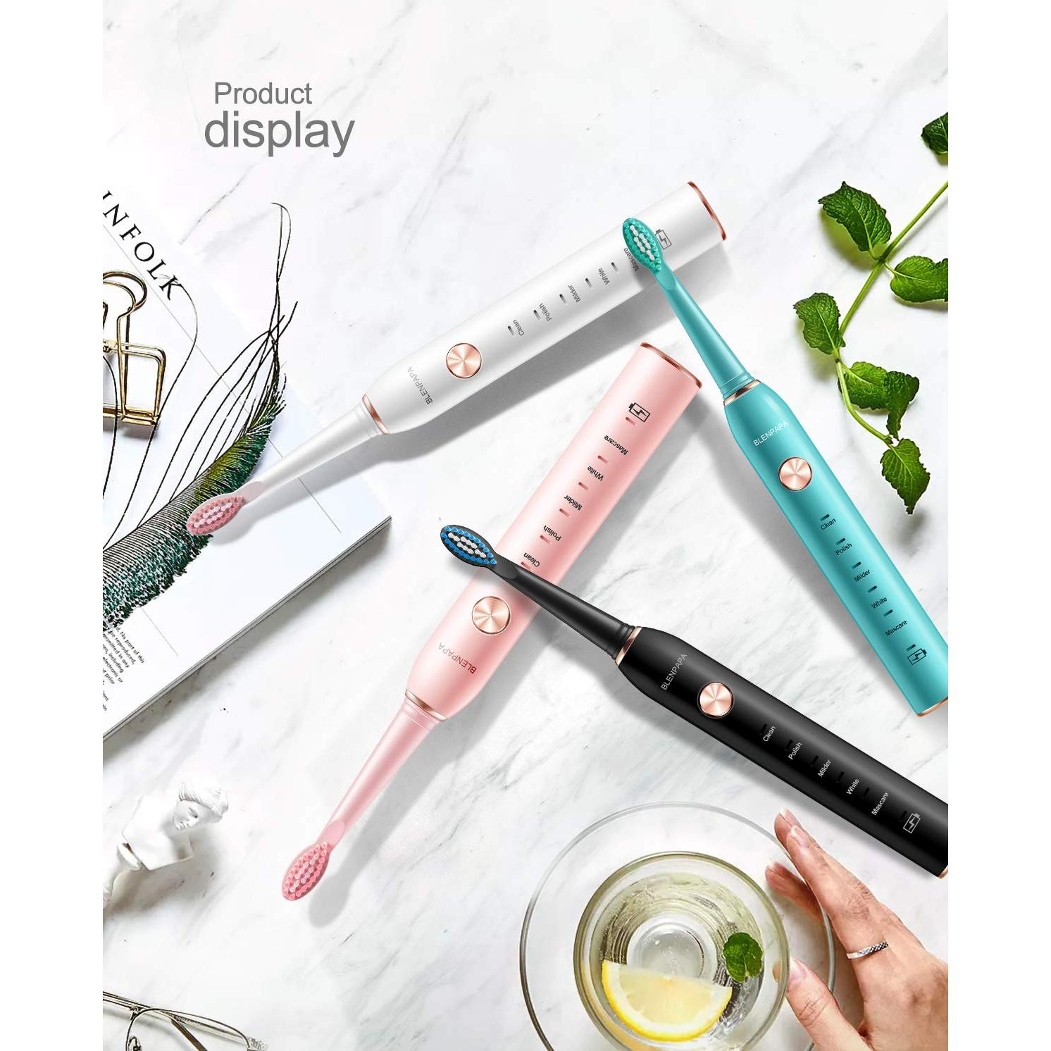 Cepillo de Dientes Eléctrico Sonic Blenpapa XM-801 38000 VPM