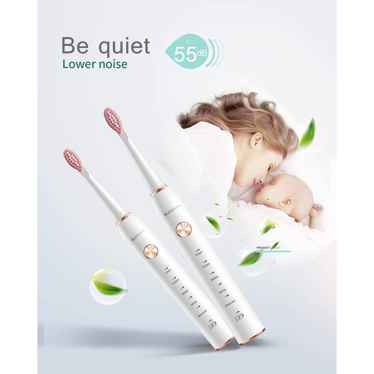 Cepillo de Dientes Eléctrico Sonic Blenpapa XM-801 38000 VPM