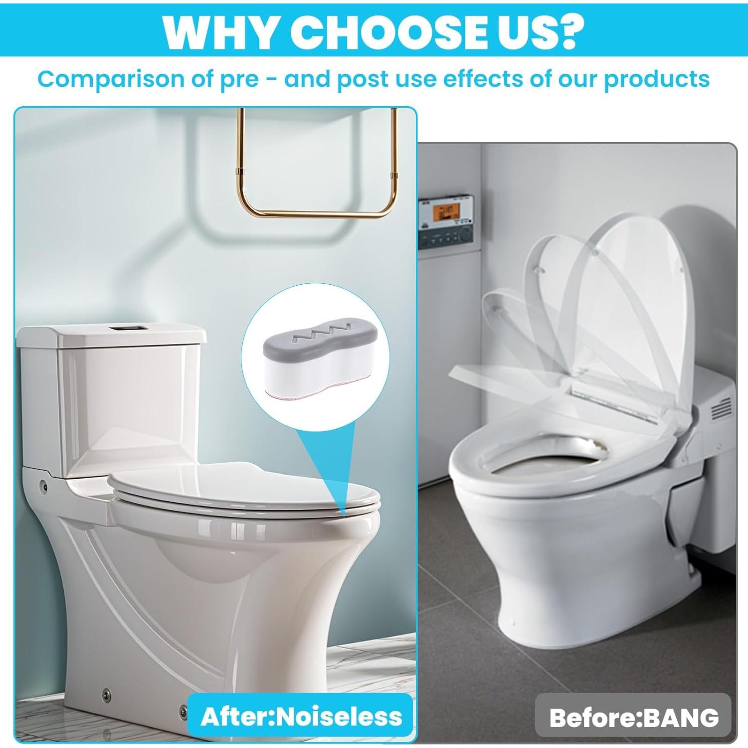 8 Amortiguadores Universales para Asiento de Inodoro HJZHII