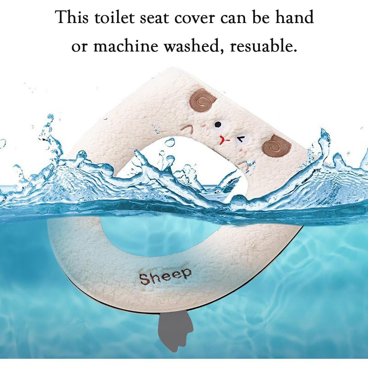 Funda de Asiento de Inodoro Calentada AzsVbvs Caqui Ovalada