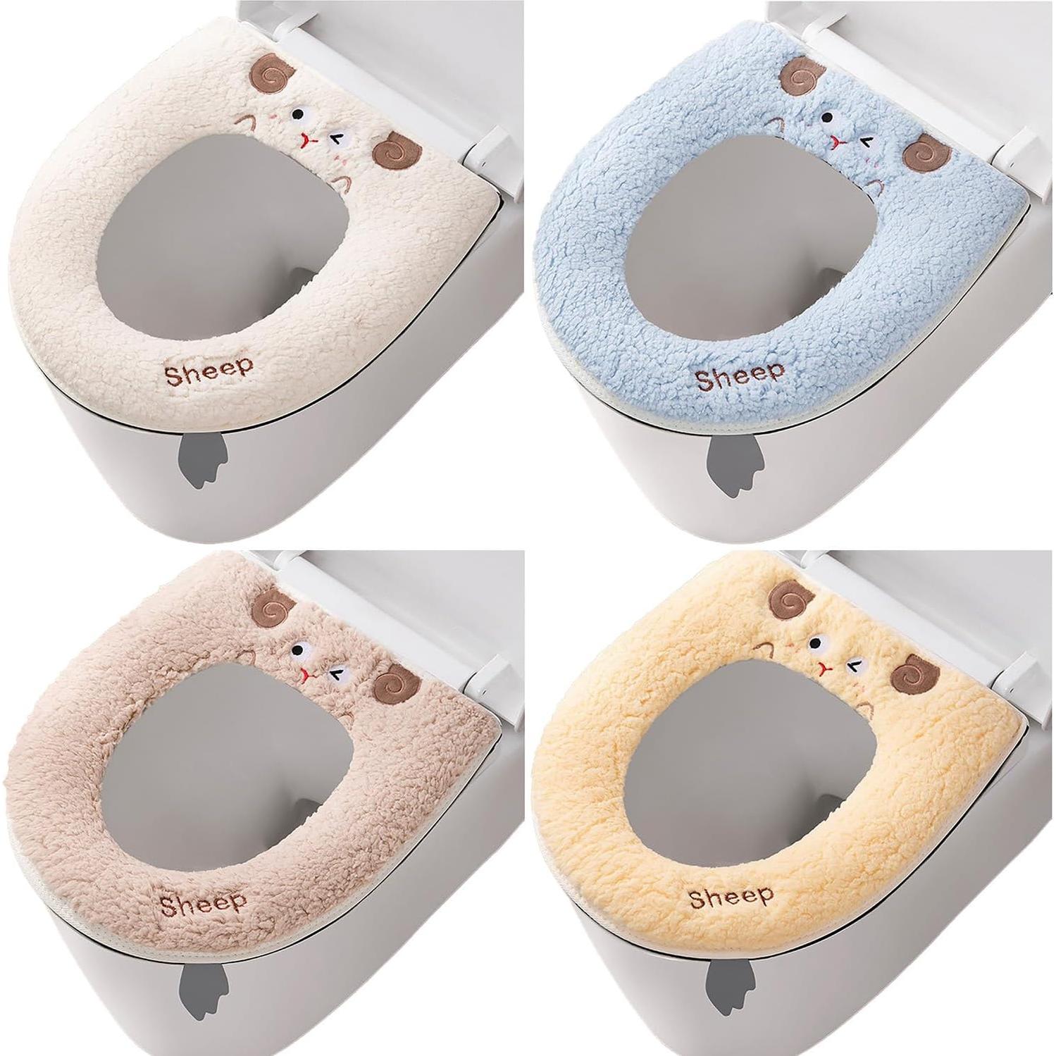 Funda de Asiento de Inodoro Calentada AzsVbvs Caqui Ovalada