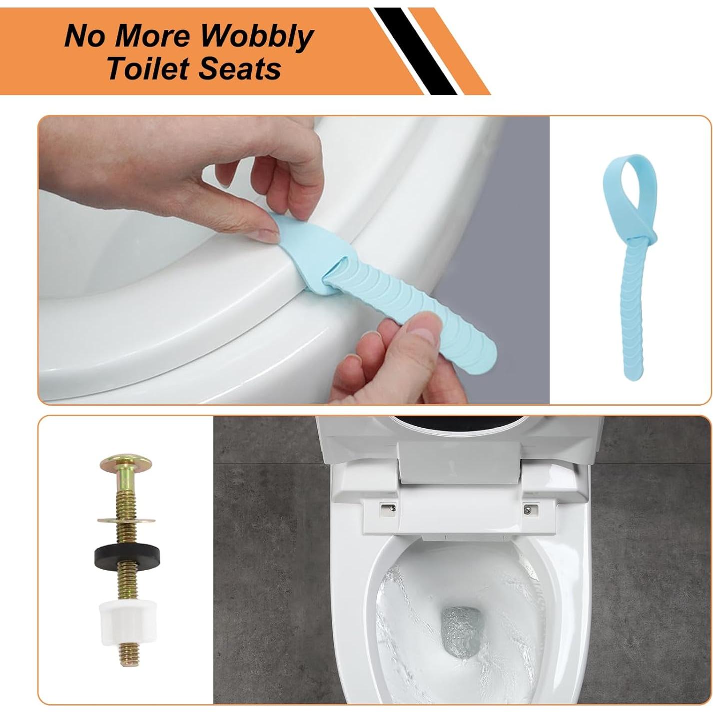 Kit de Tornillos para Asiento de Inodoro MVVM - 4 Piezas Universal