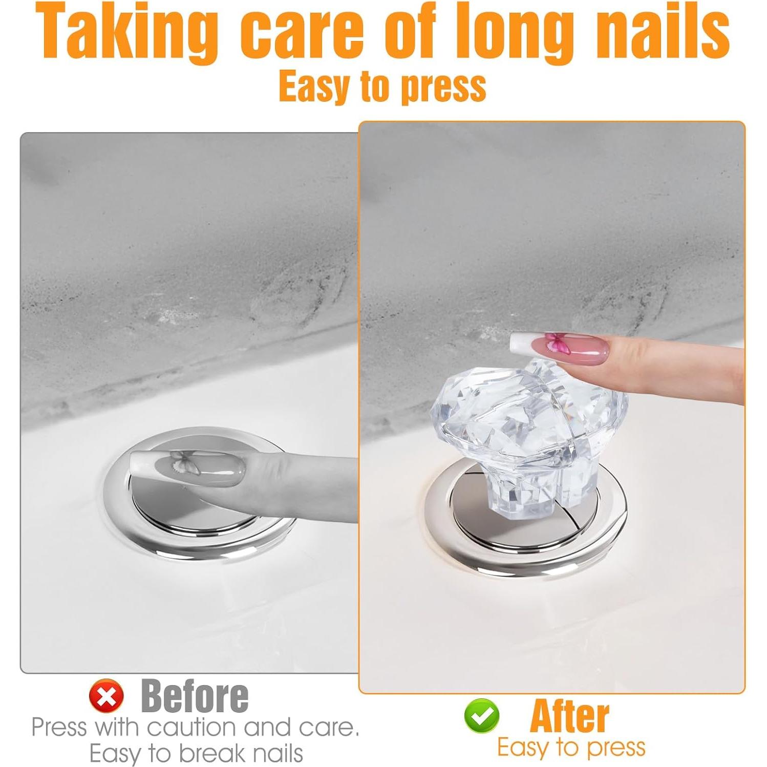 Kit 2 Empujadores de Botón Inodoro Corazón ElevateTech