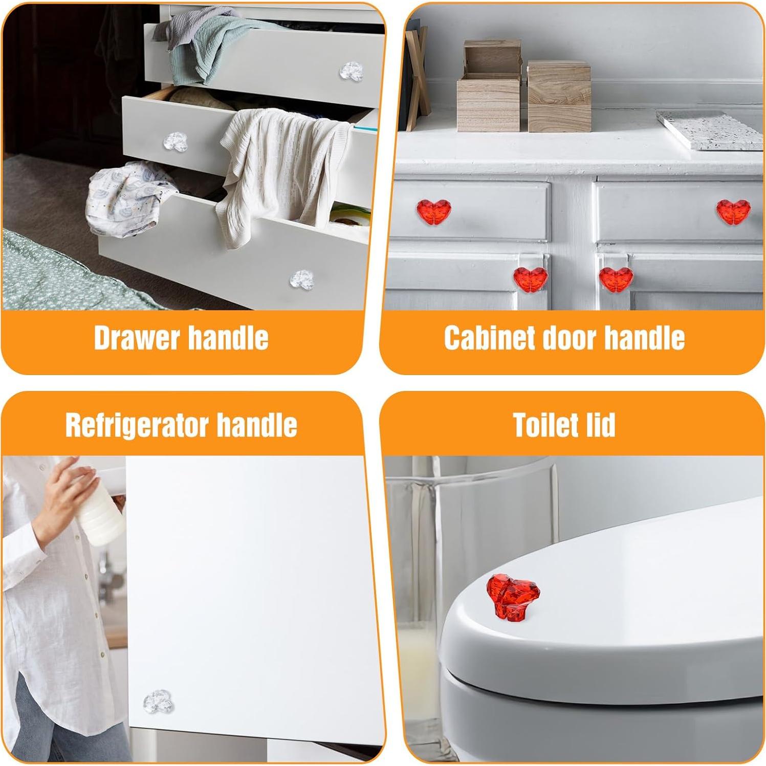 Kit 2 Empujadores de Botón Inodoro Corazón ElevateTech