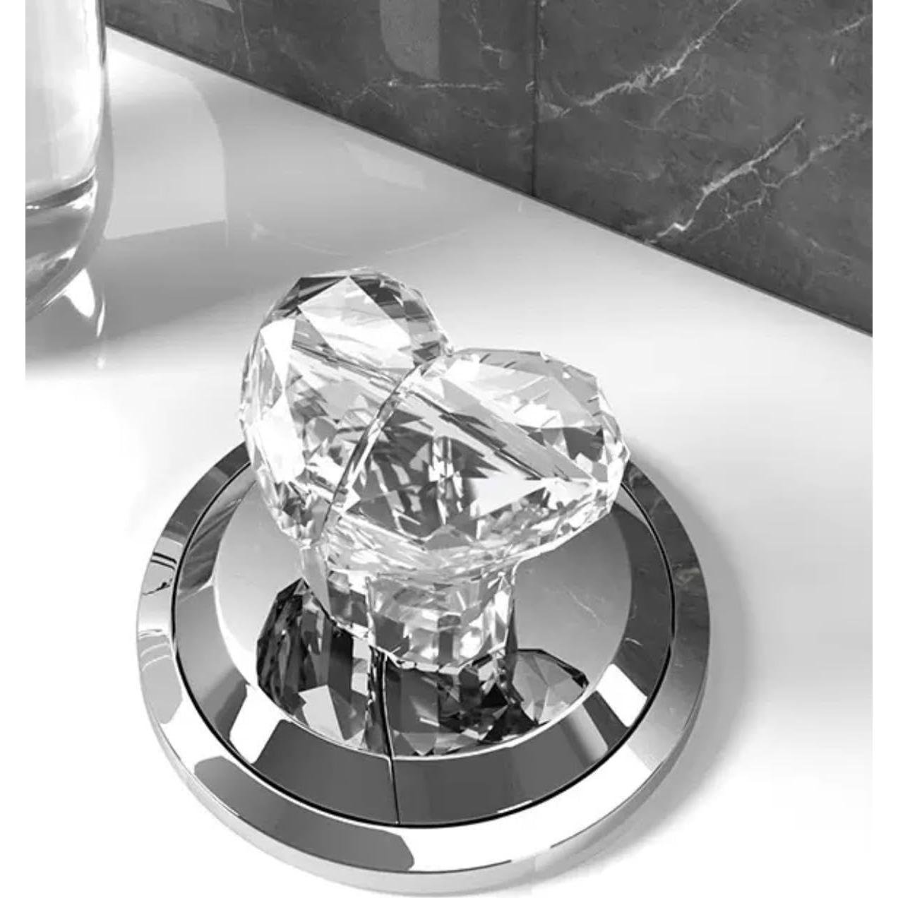 Botón de Inodoro en Forma de Corazón LAYXLDZ - 2 Piezas