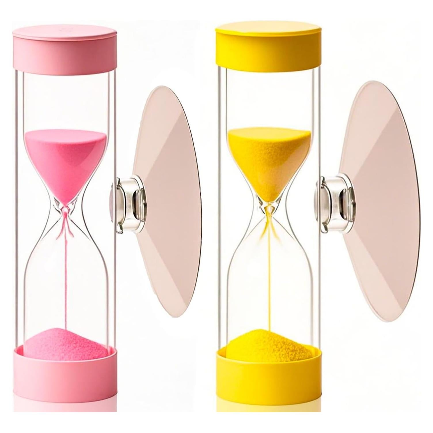 Reloj de Arena 3 Minutos con Ventosa para Niños - 2 Piezas
