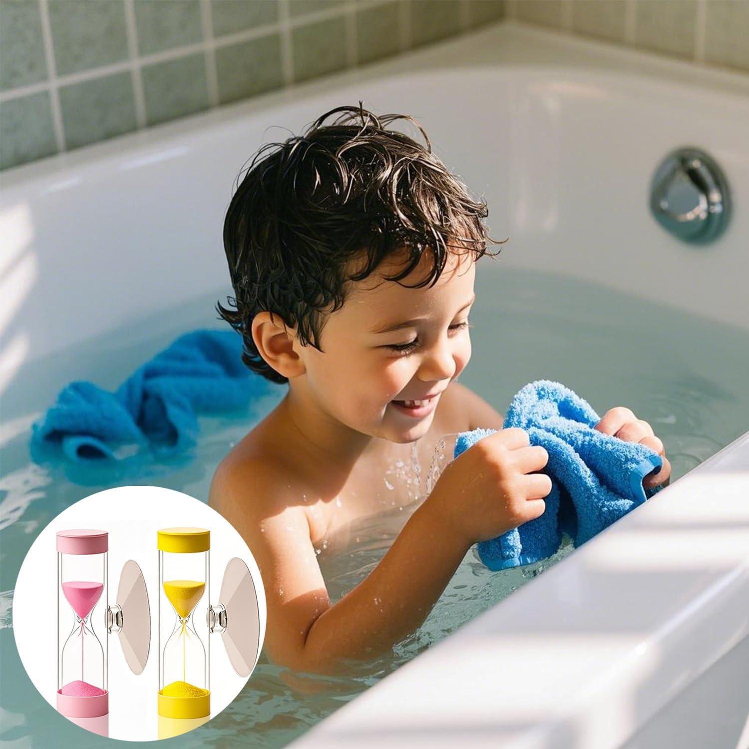 Reloj de Arena 3 Minutos con Ventosa para Niños - 2 Piezas