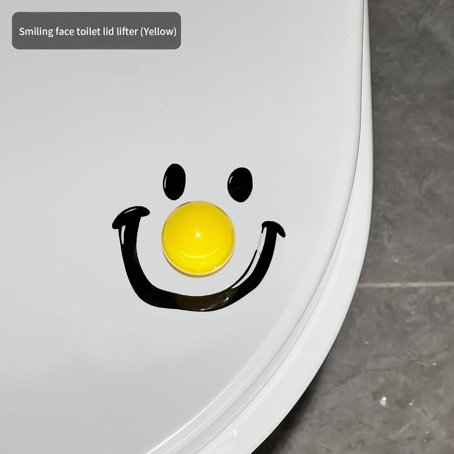 Elevador de tapa de inodoro adhesivo VENATRO 2-Pack Sonriente