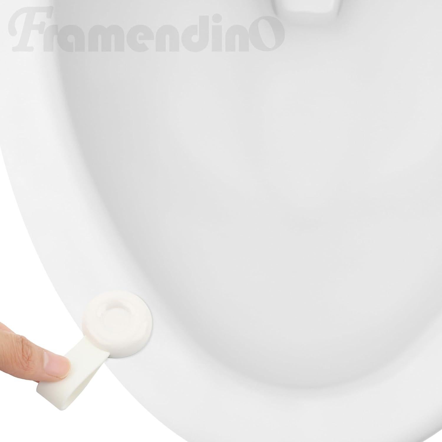 Asas para Levantar Tapa Inodoro Framendino - 4 Paquete Blanco