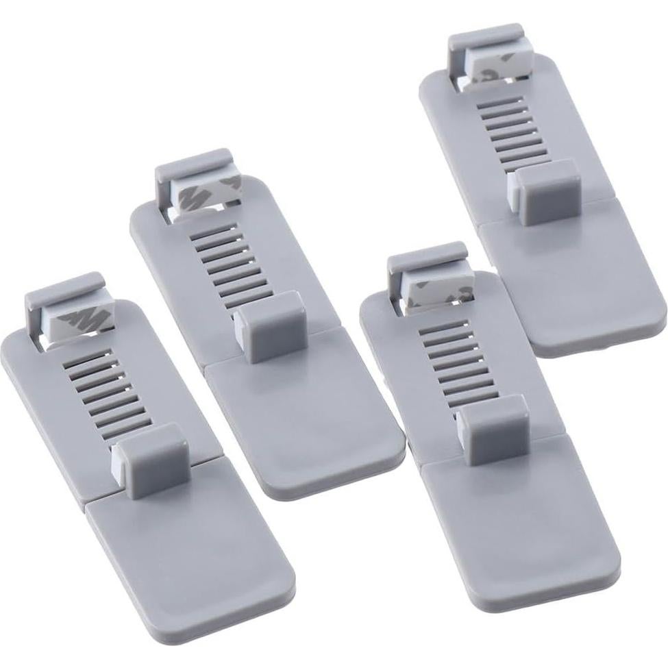 4 Grifos para Asiento de Inodoro Urjumpea Gris Autoadhesivos