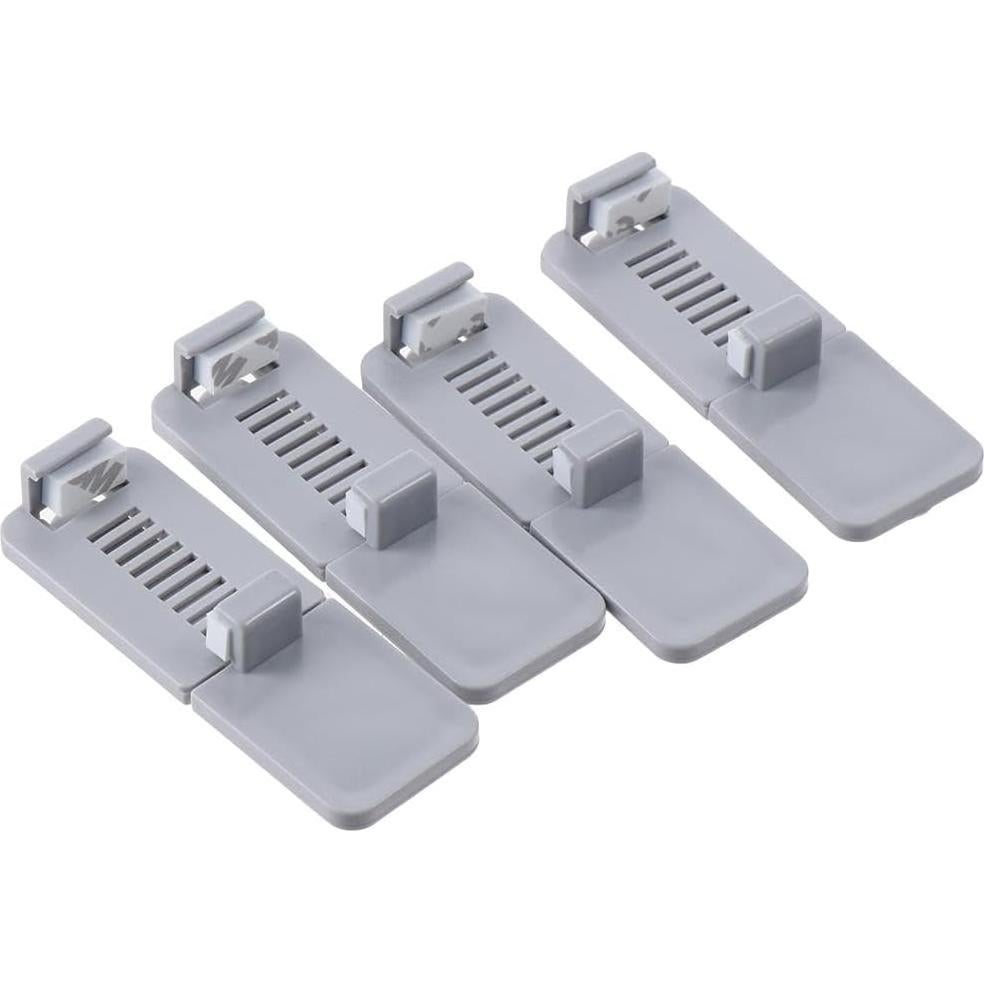 4 Grifos para Asiento de Inodoro Urjumpea Gris Autoadhesivos