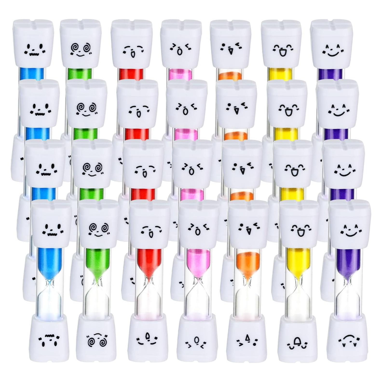28 Relojes de Arena HOSTK 2 Minutos para Cepillado de Dientes