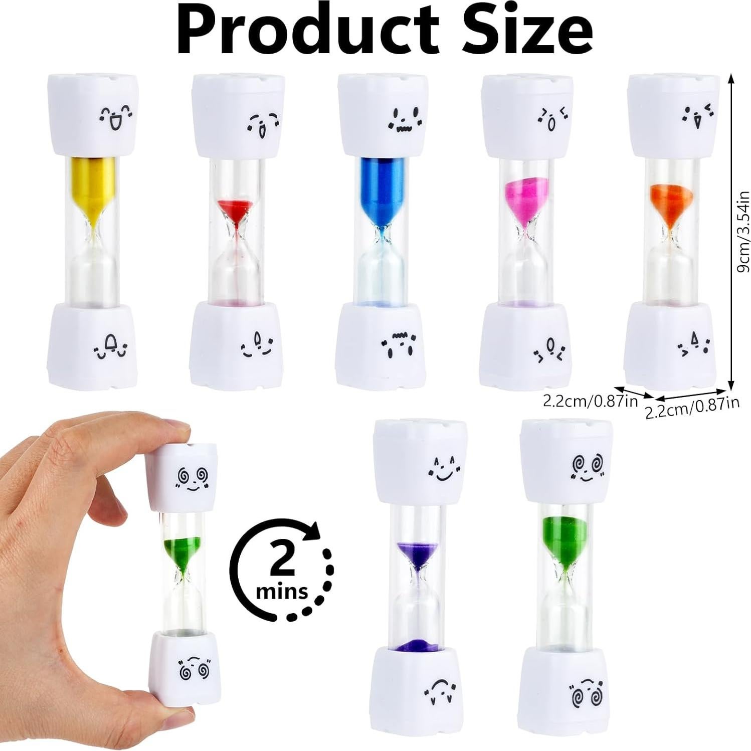 28 Relojes de Arena HOSTK 2 Minutos para Cepillado de Dientes