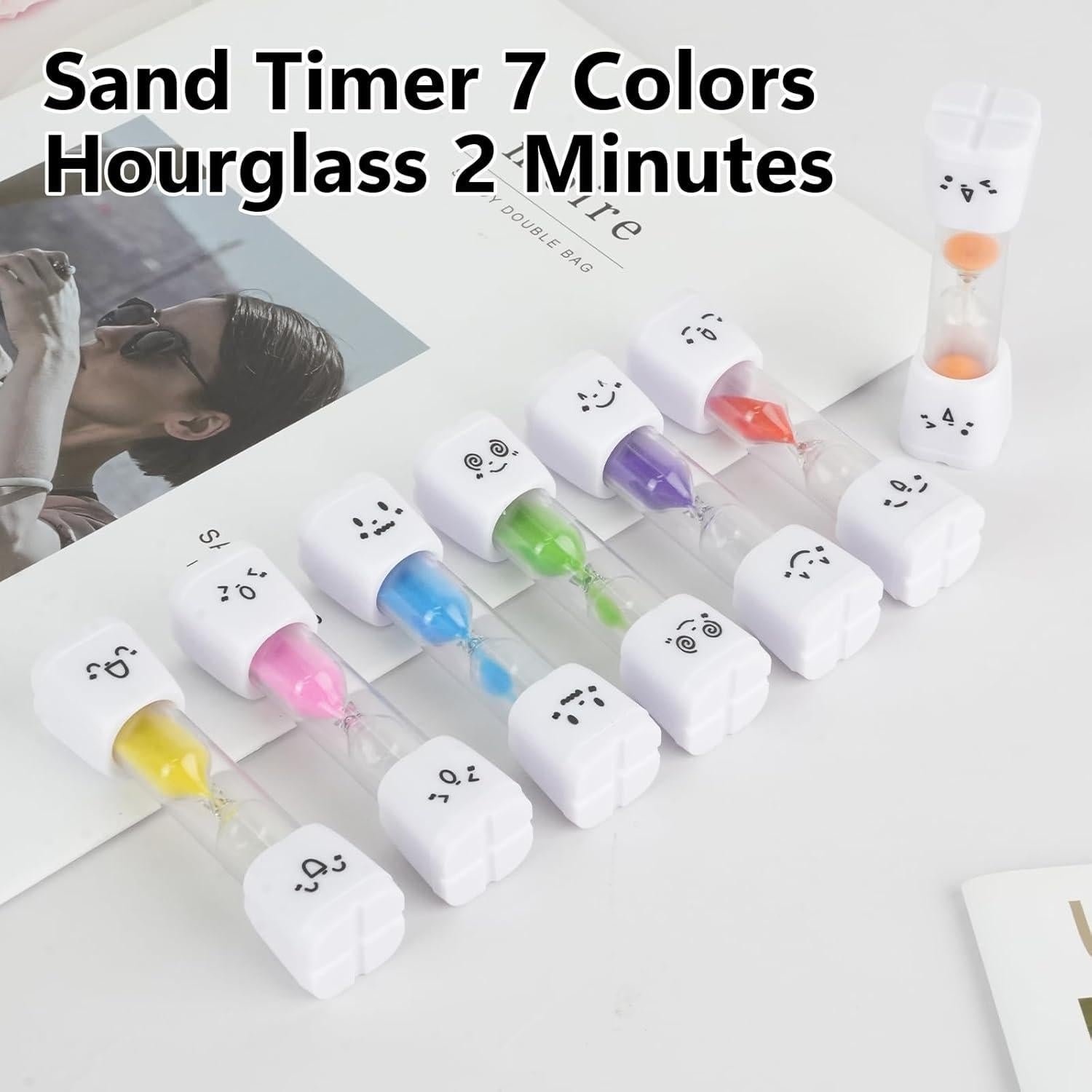 28 Relojes de Arena HOSTK 2 Minutos para Cepillado de Dientes