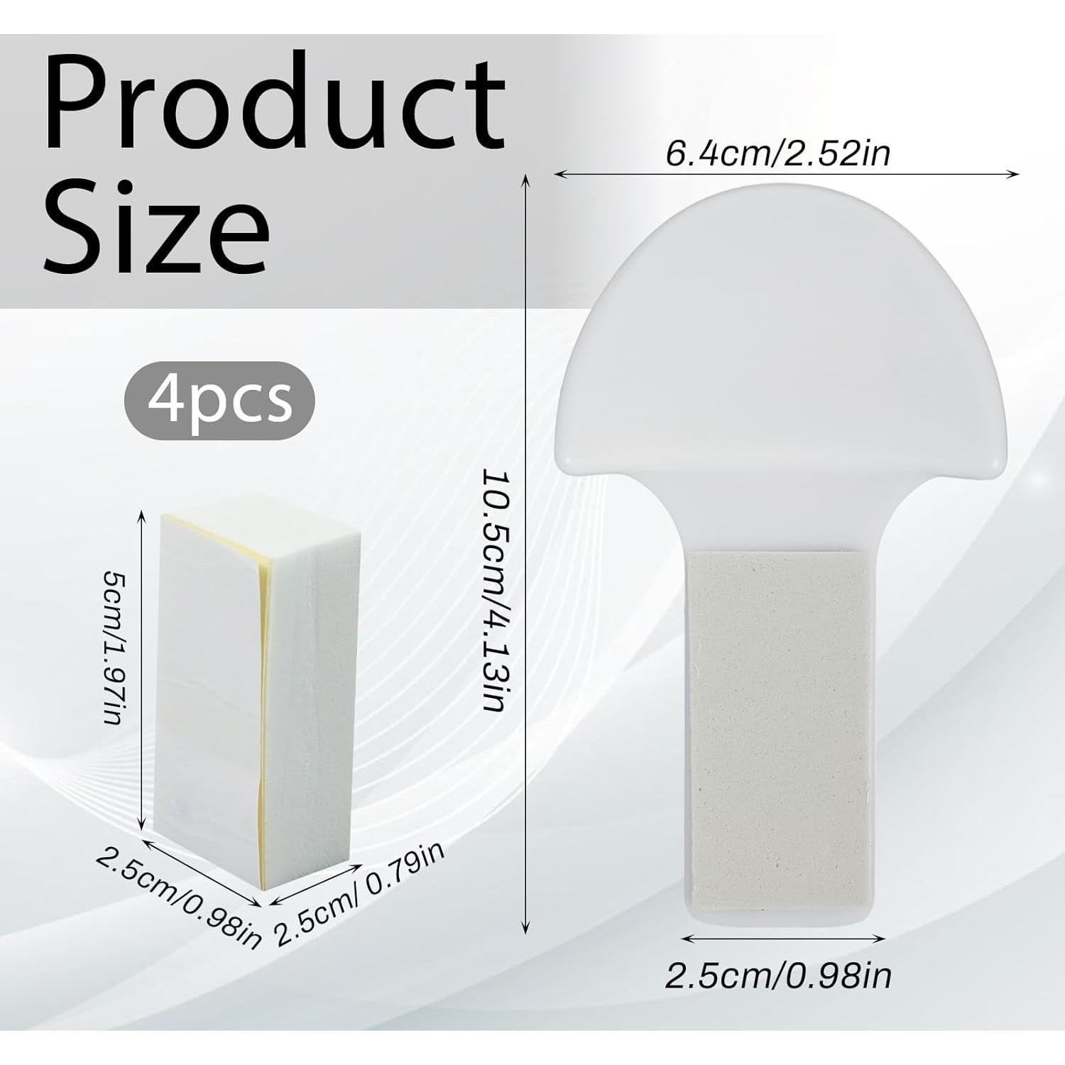 Elevador de Tapa de Inodoro Autoadhesivo Hpmjz 4 Piezas