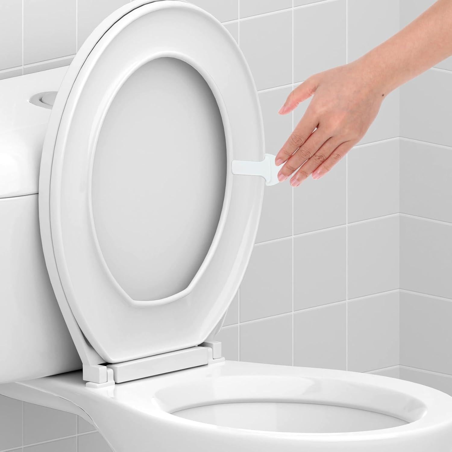 Elevador de Tapa de Inodoro Autoadhesivo Hpmjz 4 Piezas