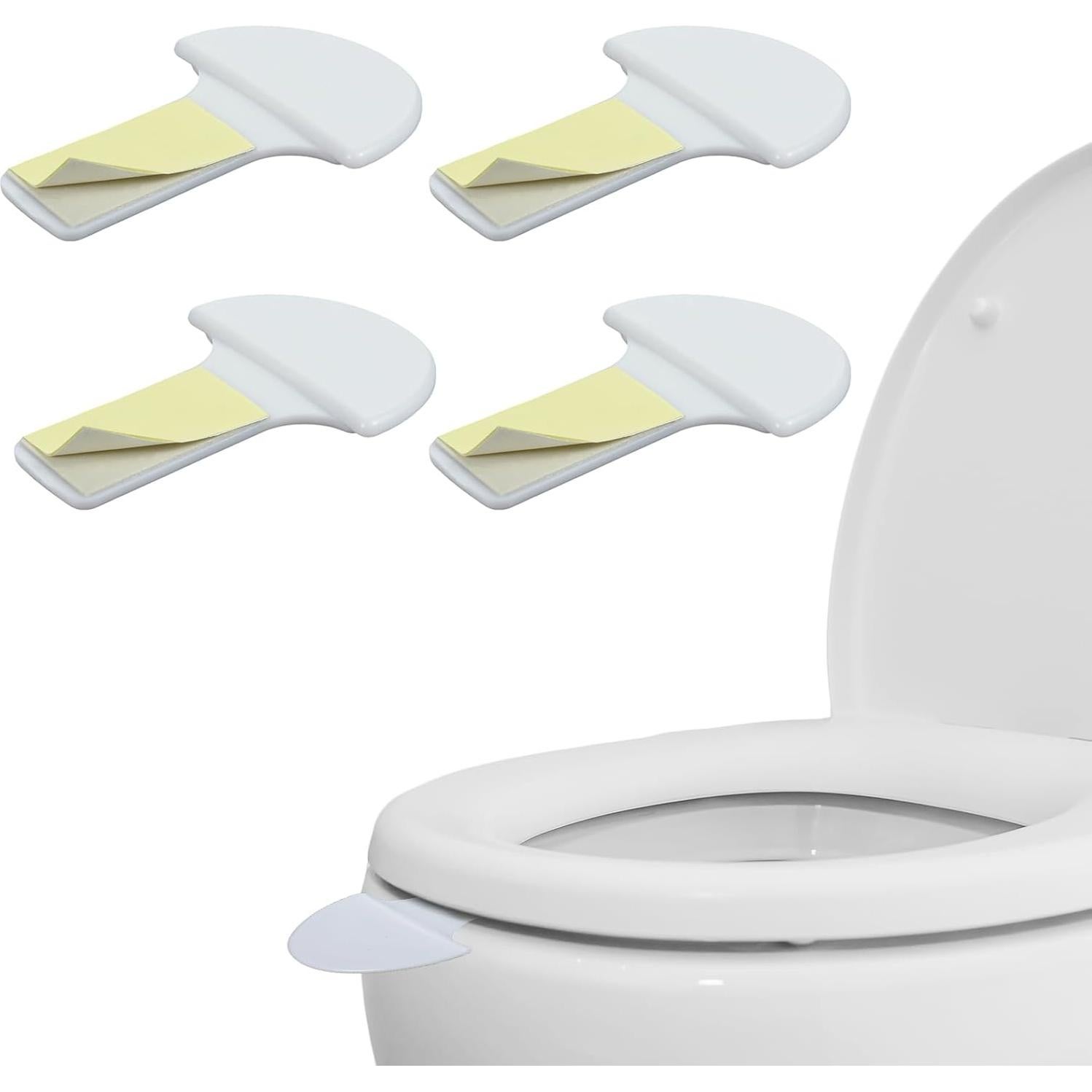 Elevador de Tapa de Inodoro Autoadhesivo Hpmjz 4 Piezas