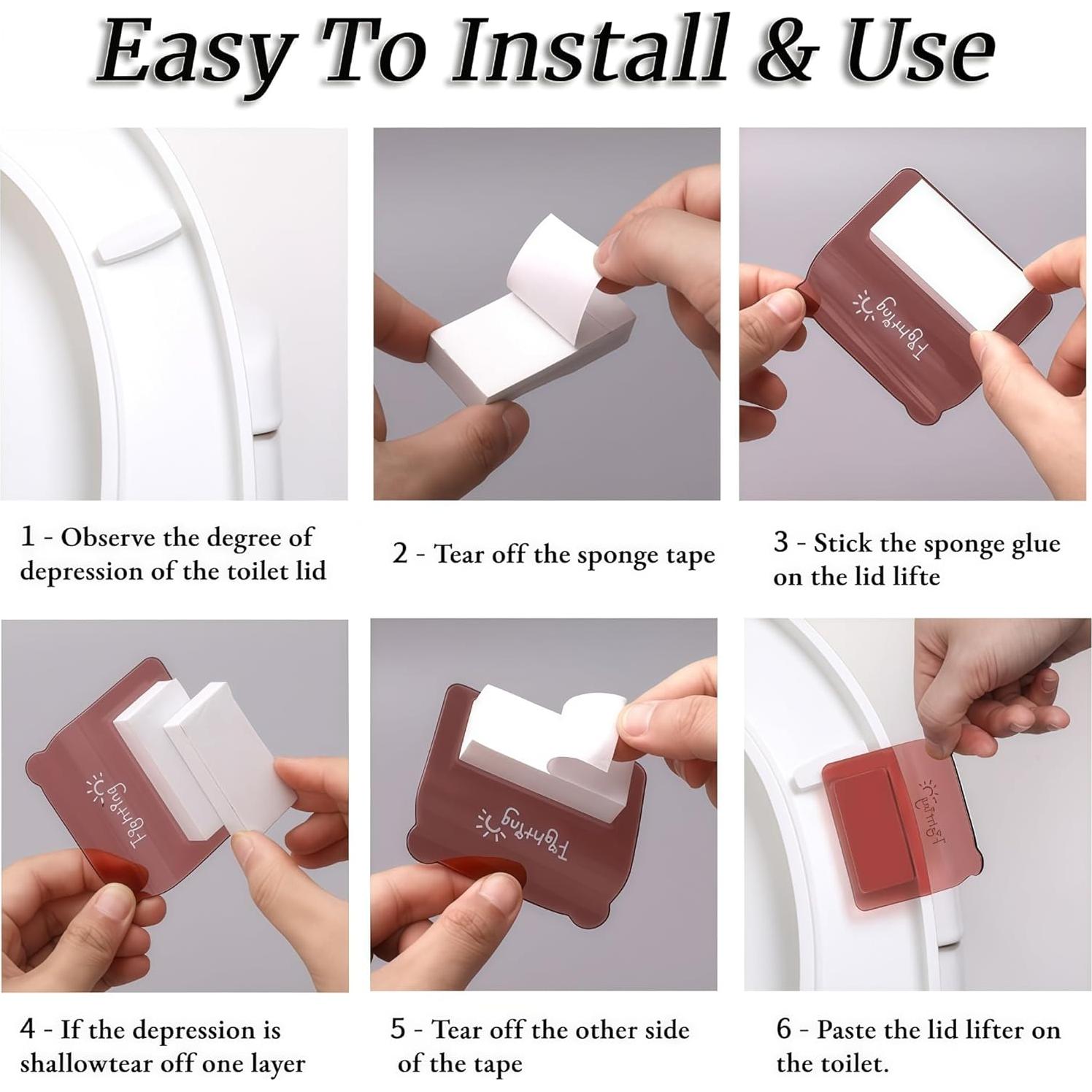 Elevadores de Asiento de Inodoro KWHSPKENG - 4 Piezas Multicolor