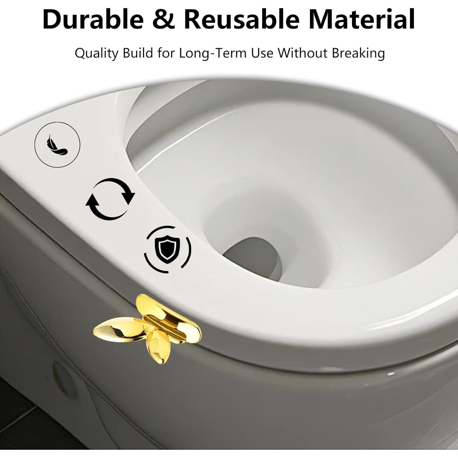 Elevador de Asiento de Inodoro YAFIYGI 6 Piezas Autoadhesivas