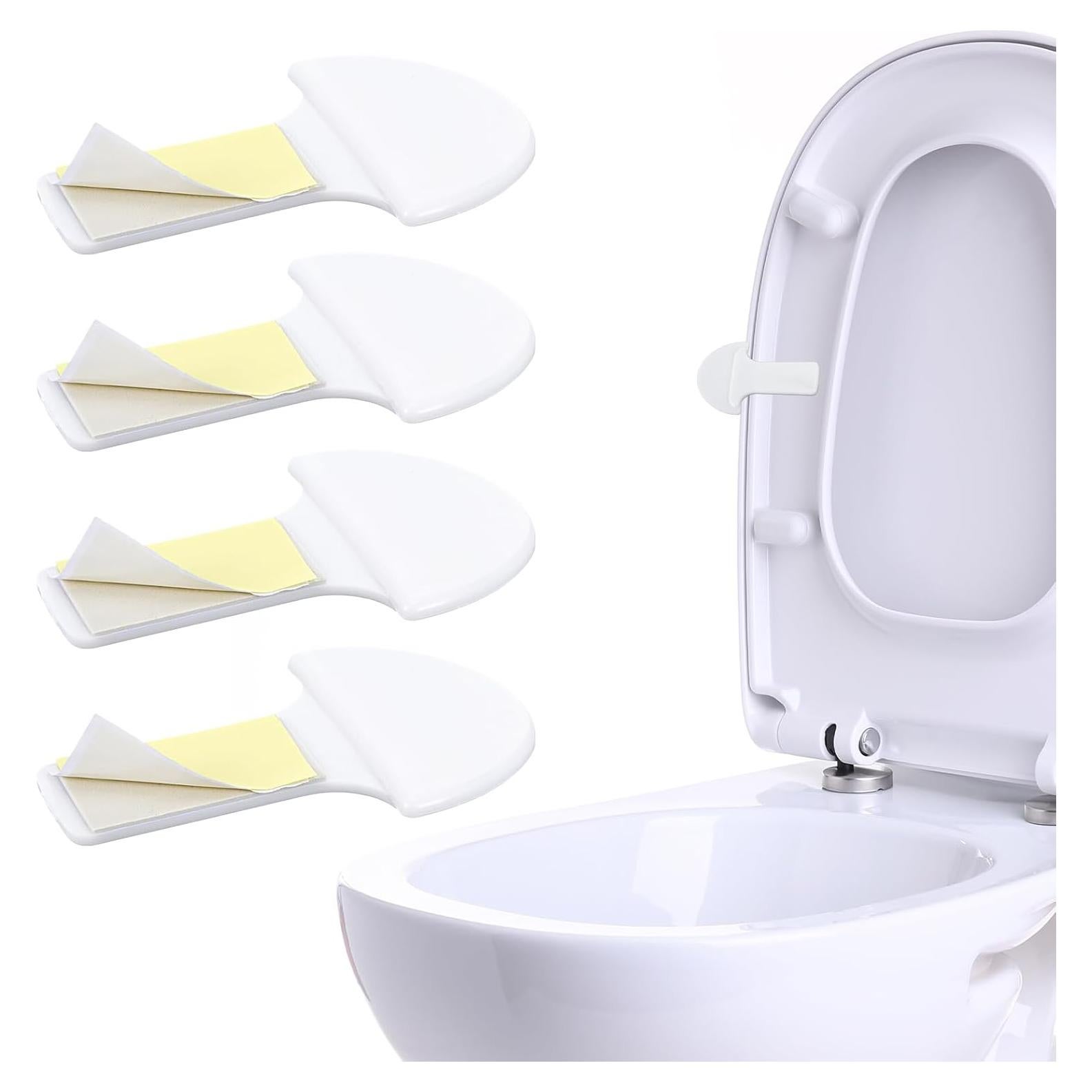 Elevador de Tapa de Inodoro ElevateTech 4 Piezas Blanco