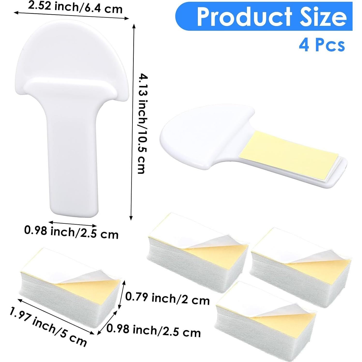 Elevador de Tapa de Inodoro ElevateTech 4 Piezas Blanco