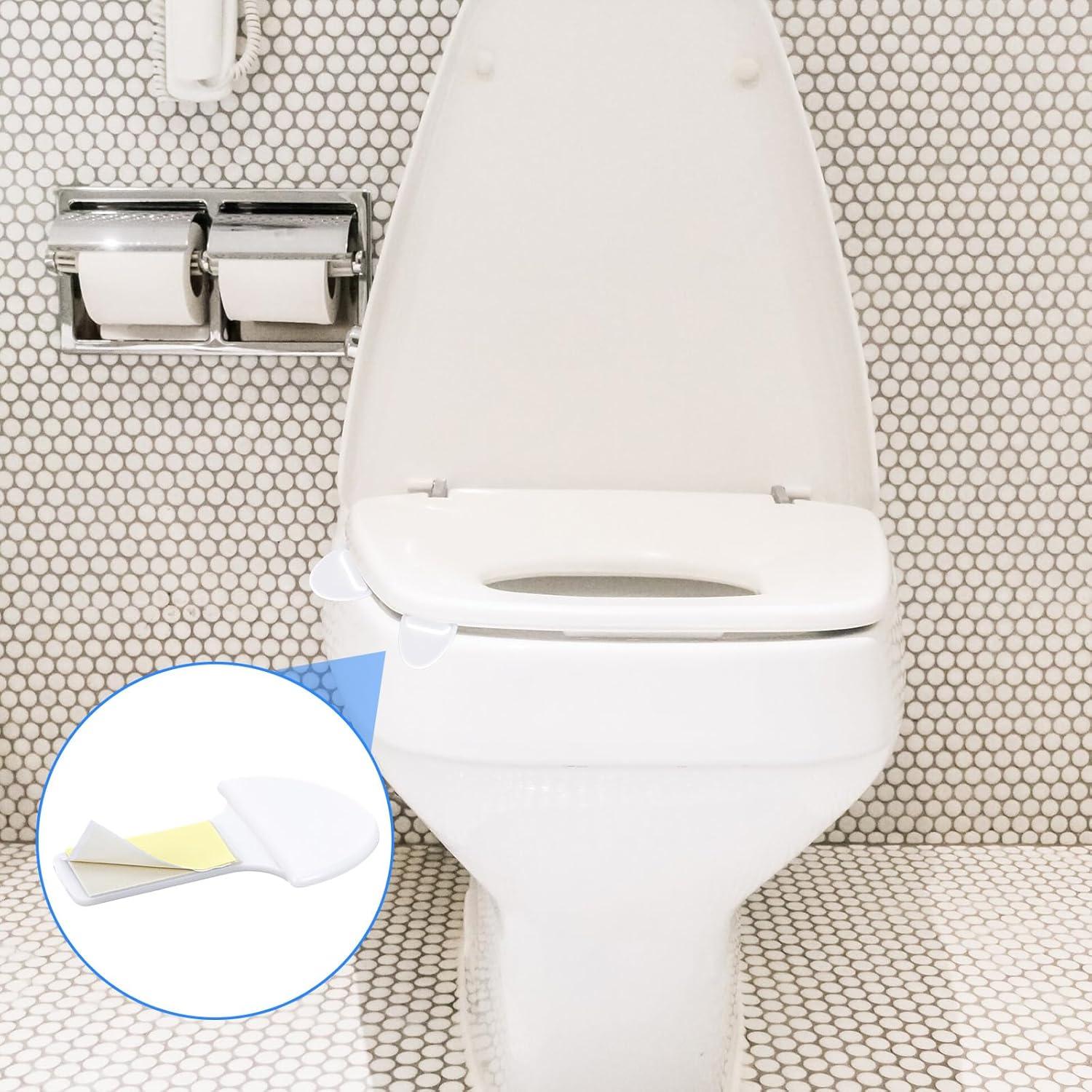 Elevador de Tapa de Inodoro ElevateTech 4 Piezas Blanco