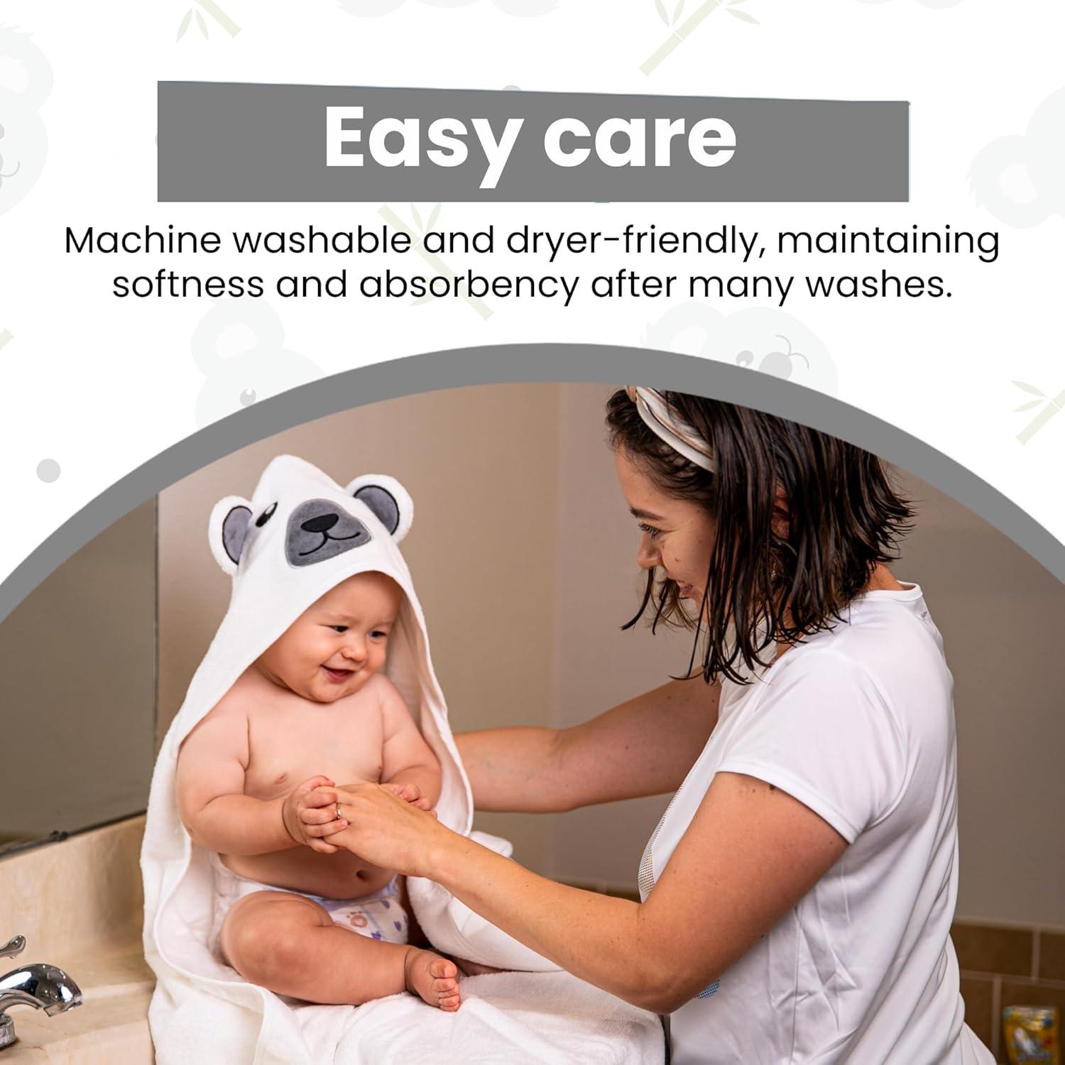 Juego de Almohadilla para Rodillas y Toalla con Capucha Oso