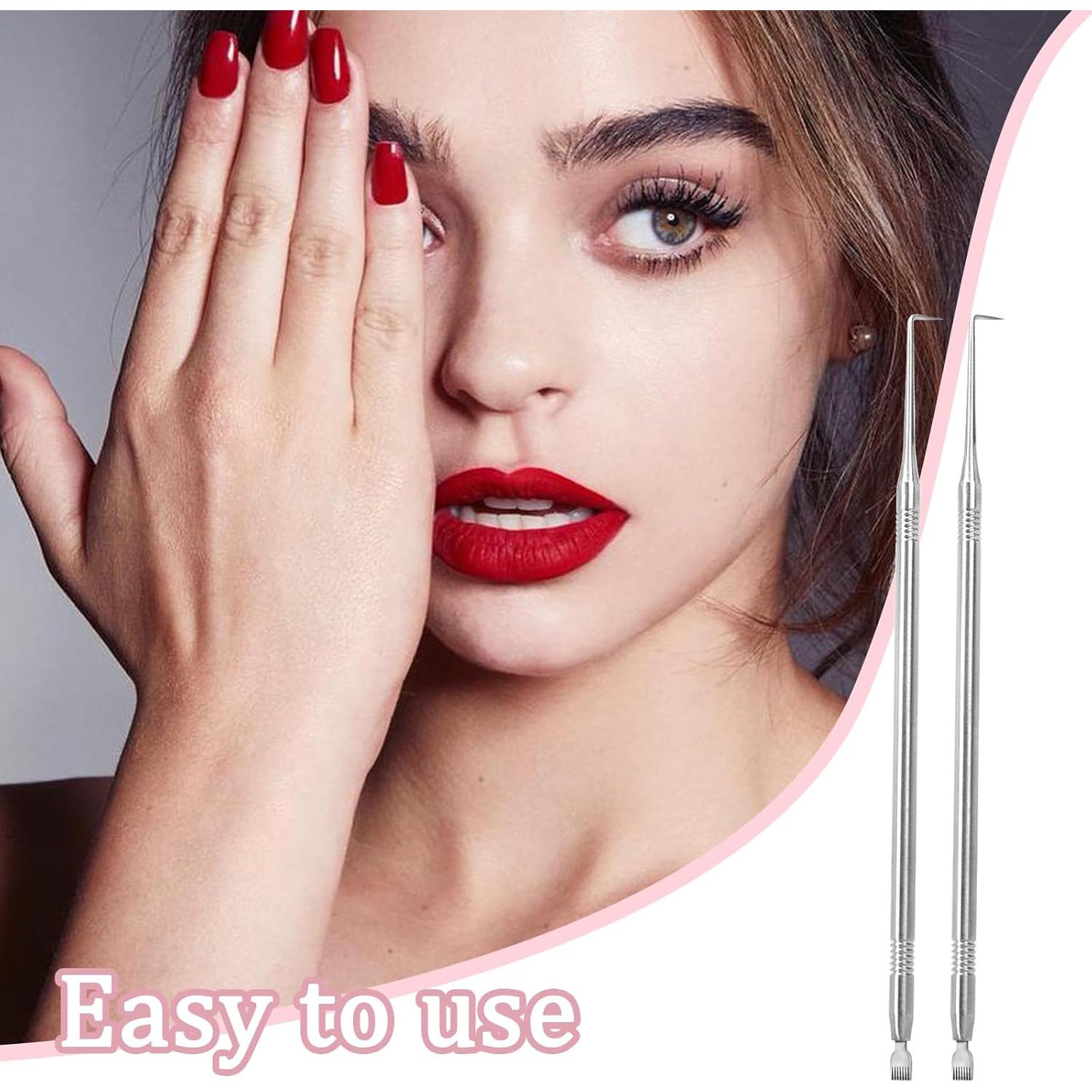 Kit de Elevación de Pestañas MOZEAT LENS - 2 Piezas Acero Inoxidable