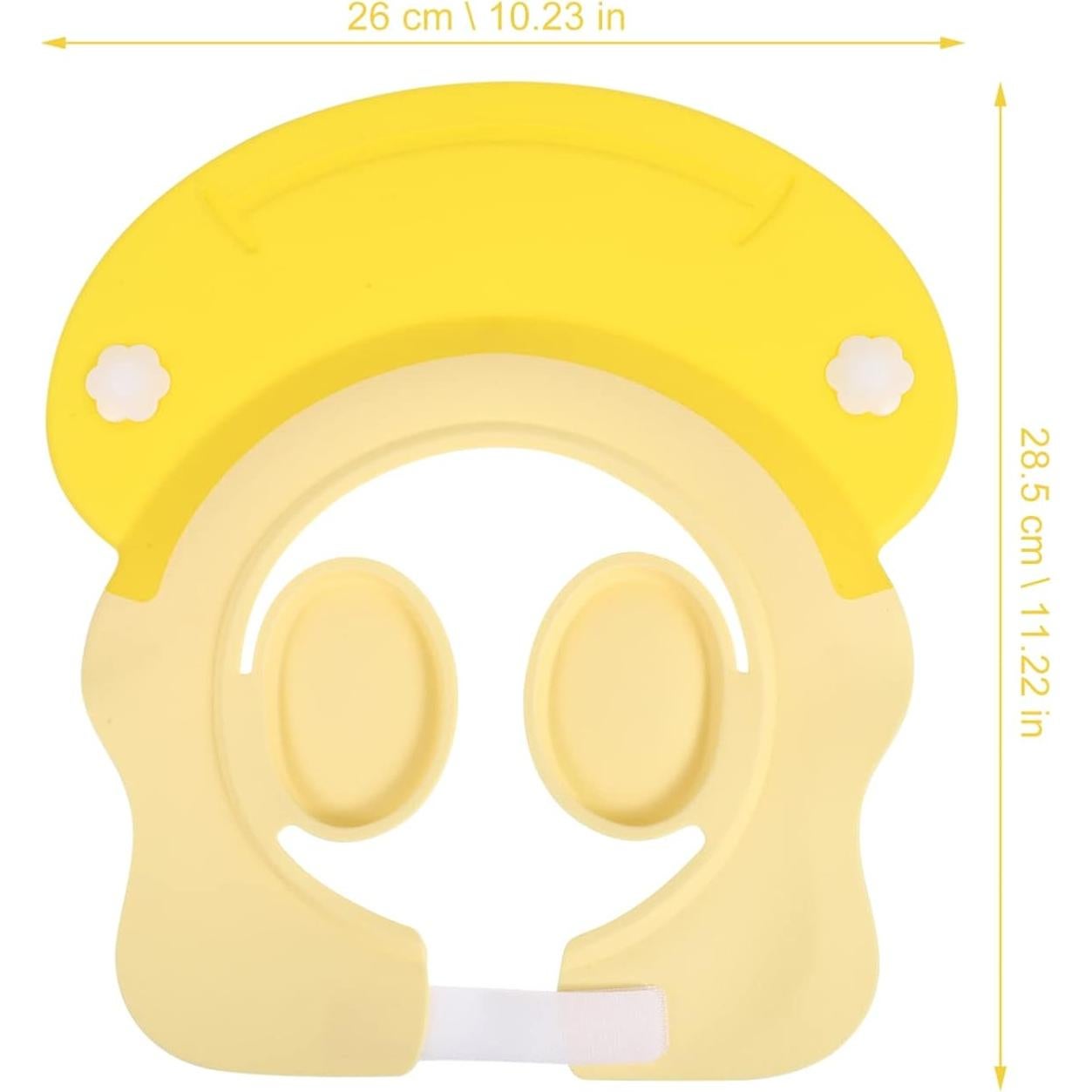 Gorro de Ducha para Bebé Unisex Amarillo TPE Impermeable