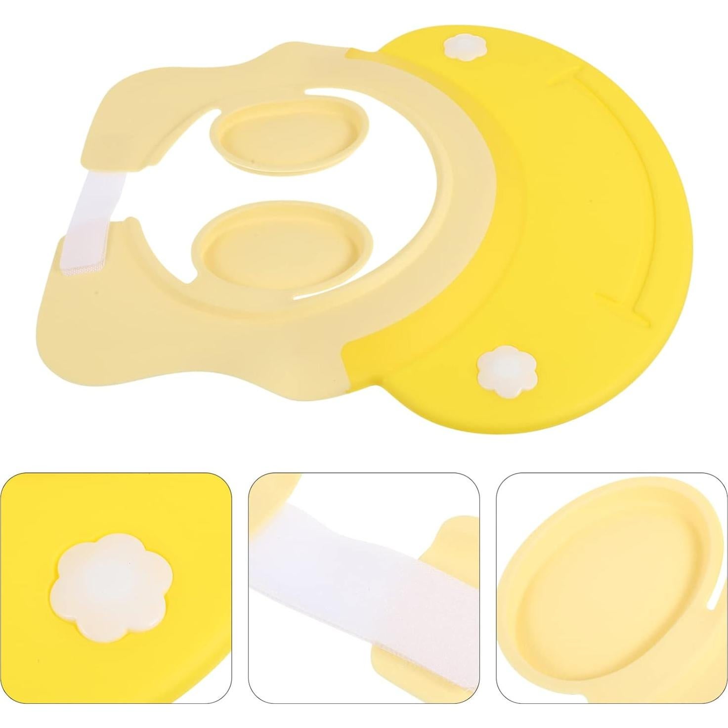 Gorro de Ducha para Bebé Unisex Amarillo TPE Impermeable