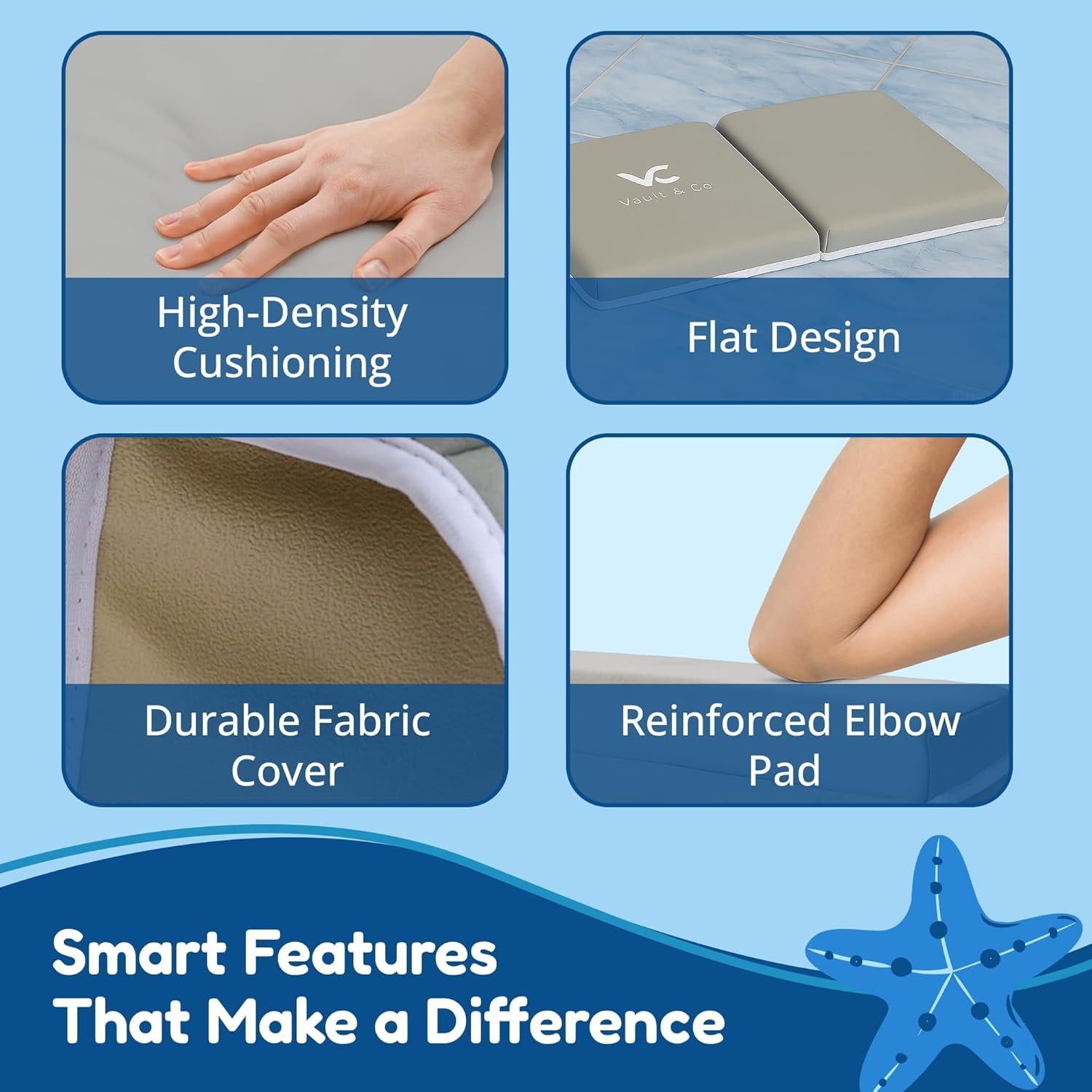 Almohadilla para Rodillas y Codos Vault & Co - 1.5" Gruesa