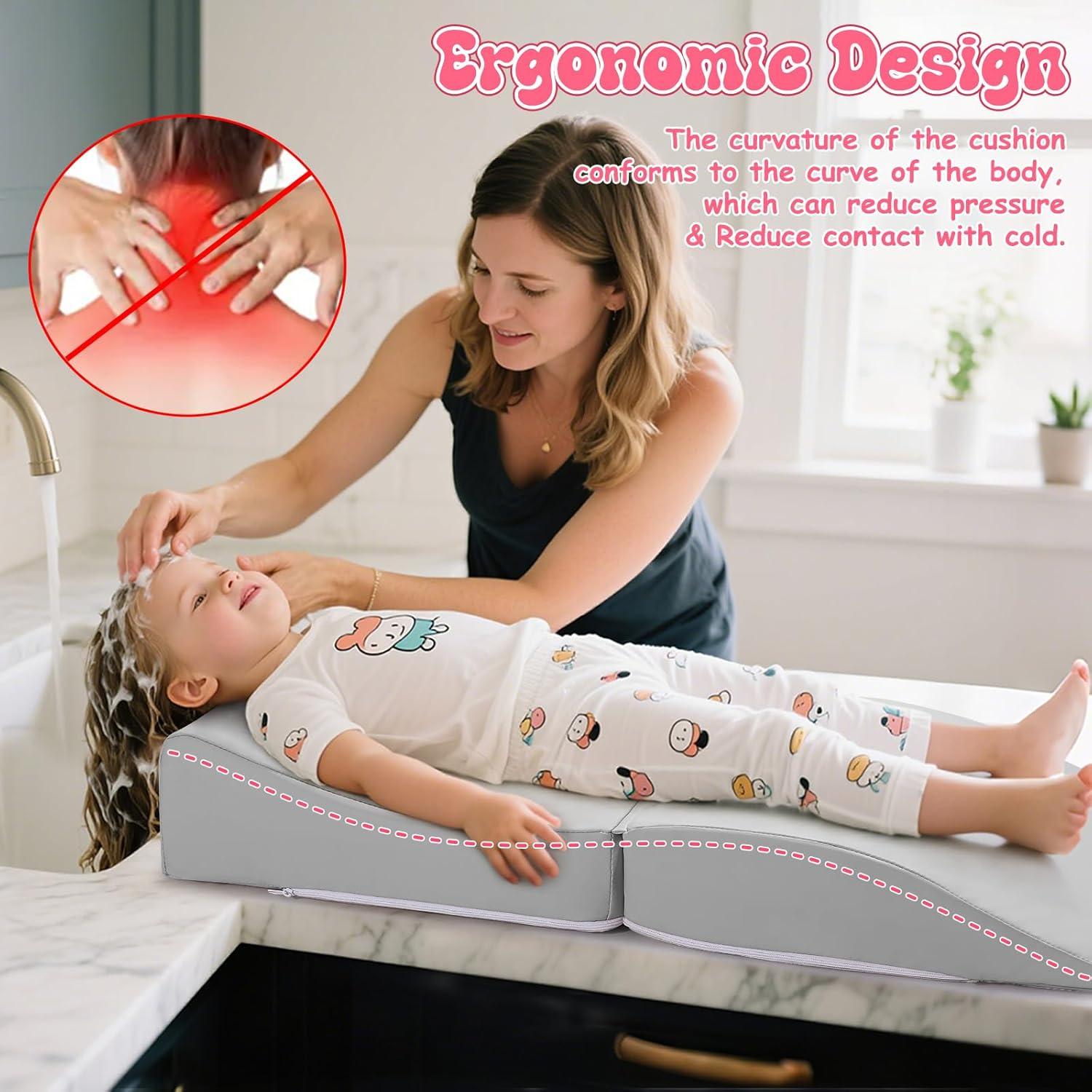 Estación de Lavado de Cabello Noverlife Gris para Niños, 80x40cm