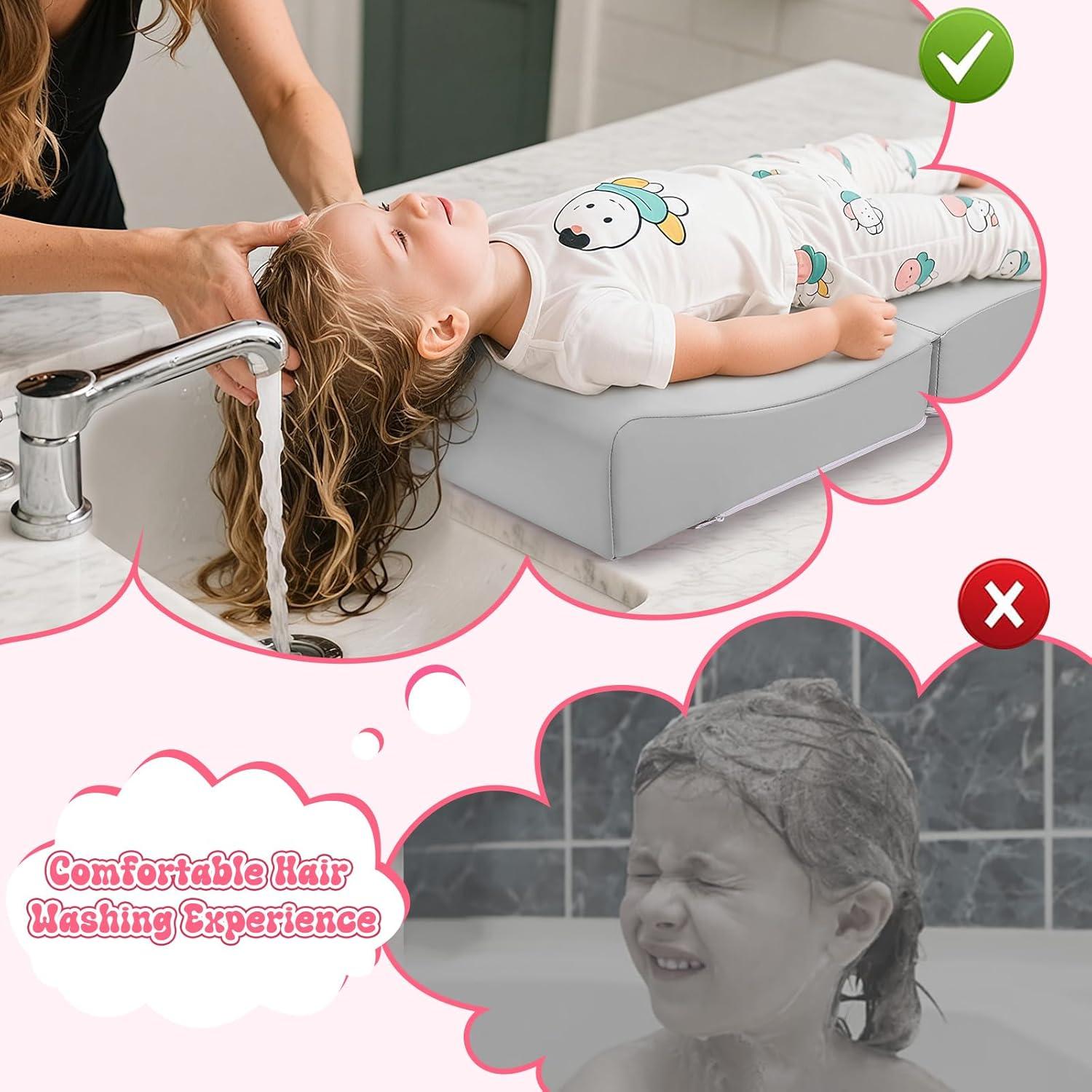Estación de Lavado de Cabello Noverlife Gris para Niños, 80x40cm