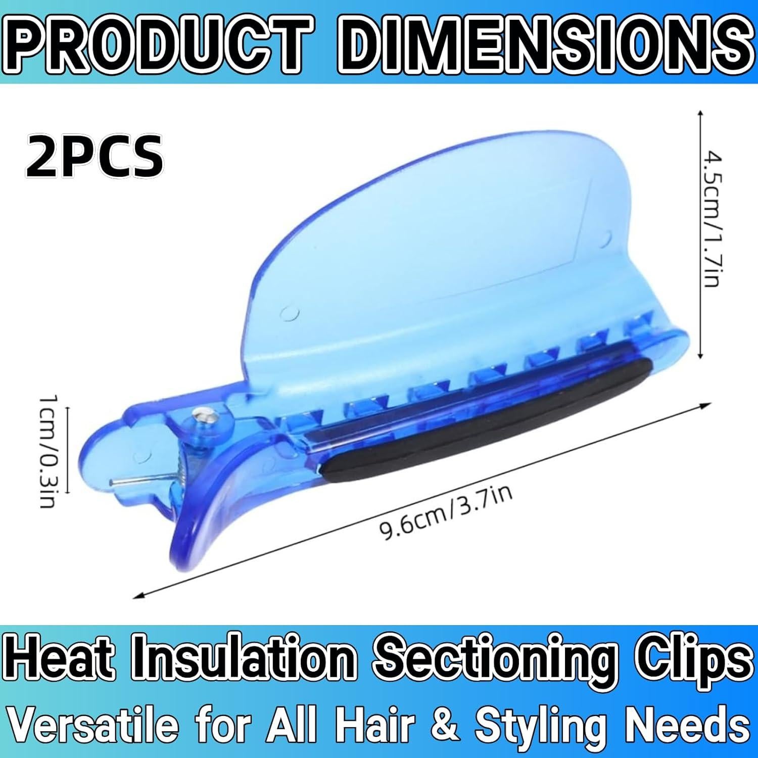 Clips de Sección de Aislamiento Térmico Zijipjy 2PCS 9.5x4.5cm