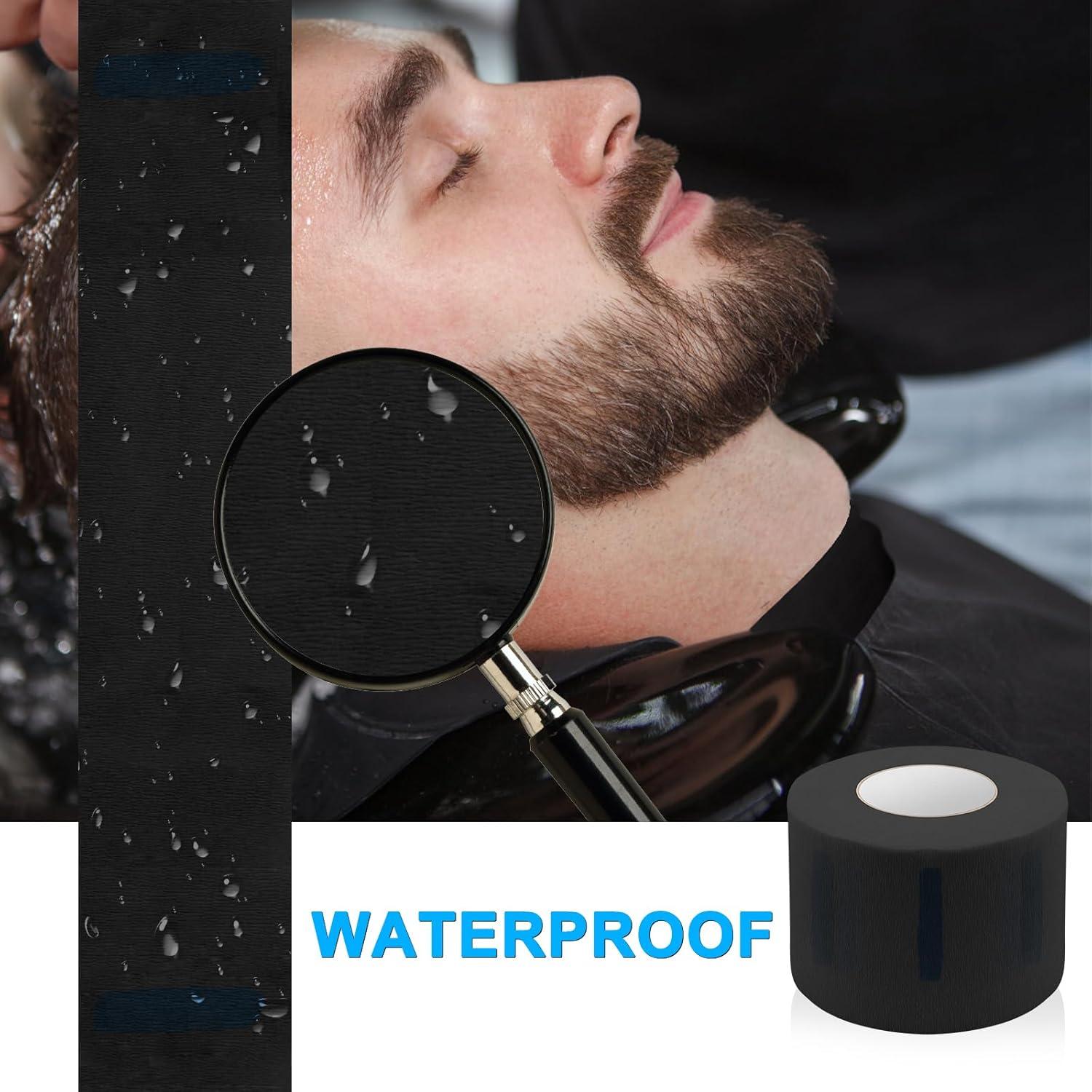 Rollos de Papel Desechable para Cuello de Barbero NICEMOVIC - 5 Rollos, 500 Tiras