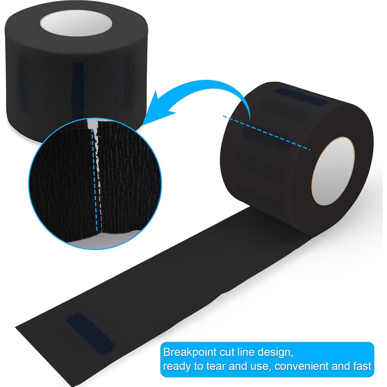 Rollos de Papel Desechable para Cuello de Barbero NICEMOVIC - 5 Rollos, 500 Tiras