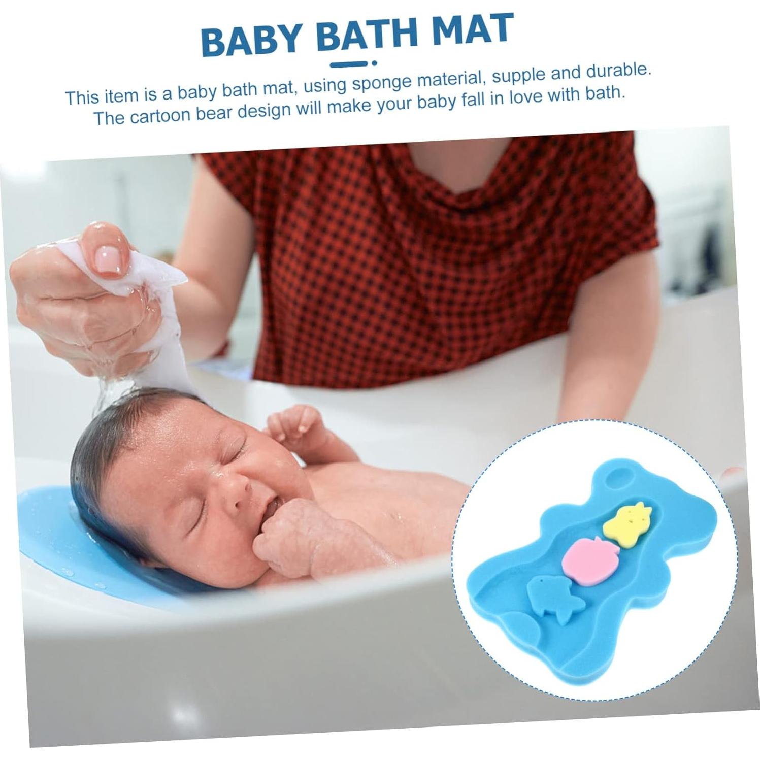 Alfombrilla de Baño Antideslizante OSOLADY 48x29cm Azul