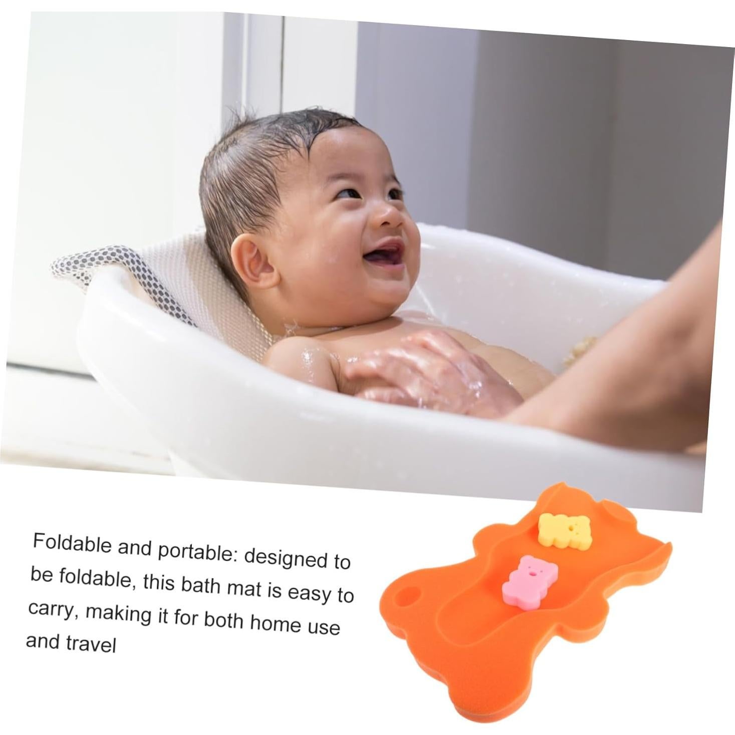 Cojín de Baño Antideslizante FOMIYES para Bebés 48x30cm