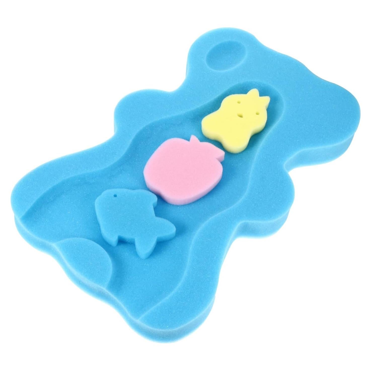 Cojín de Baño Antideslizante para Bebés Azul 48x29cm