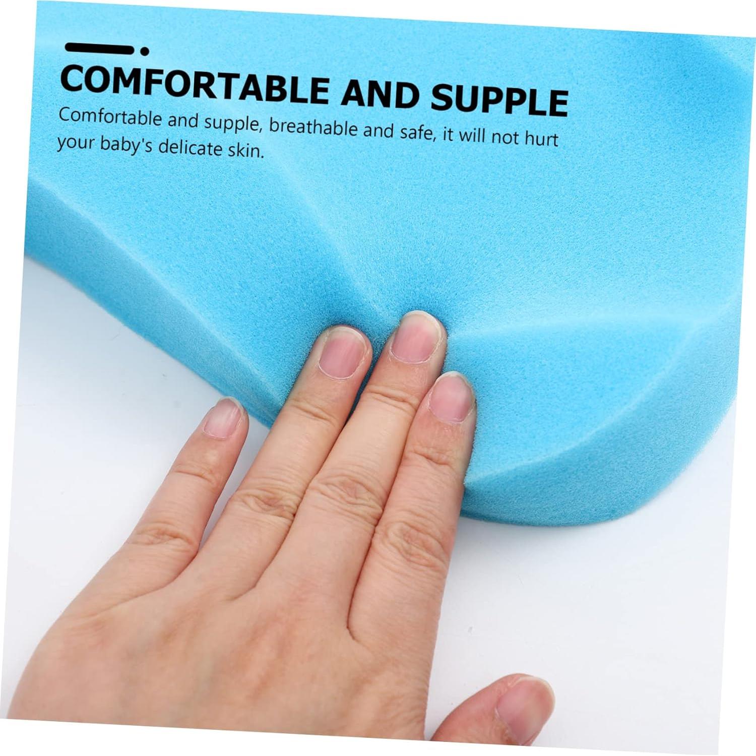 Cojín de Baño Antideslizante para Bebés Azul 48x29cm