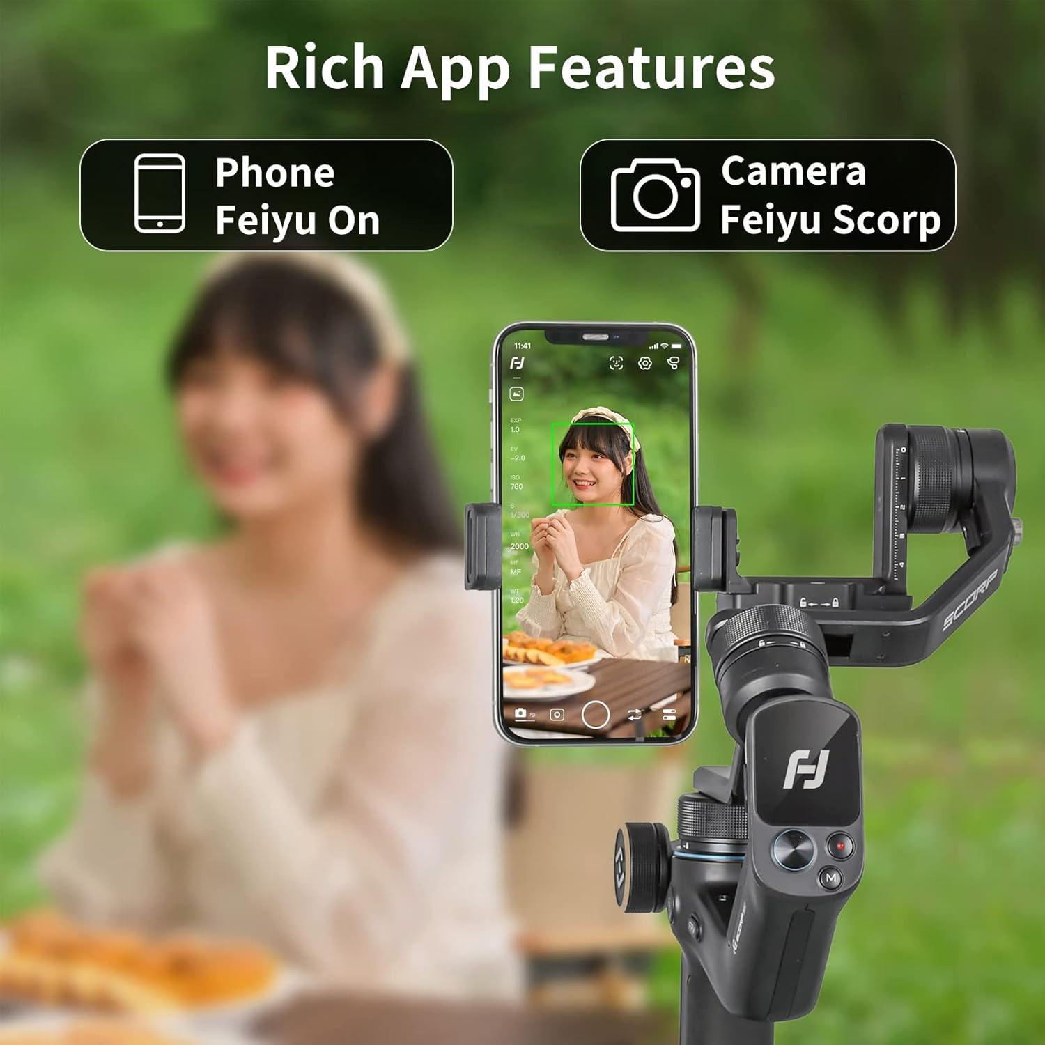 Gimbal Estabilizador FeiyuTech Scorp Mini 3 Ejes para Cámaras