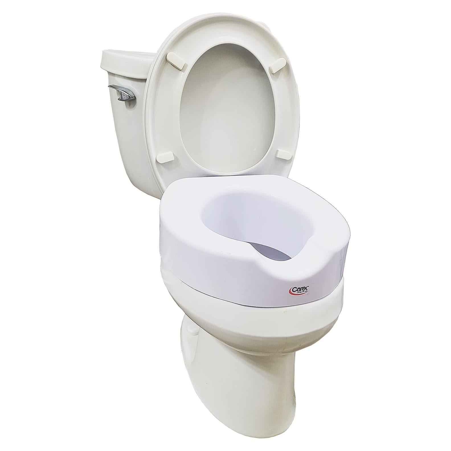 Elevador de Asiento de Inodoro Carex 10.16 cm Antideslizante